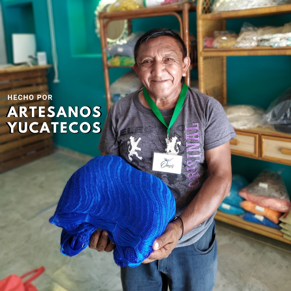 Hamaca Individual Nylon Plata-Melón