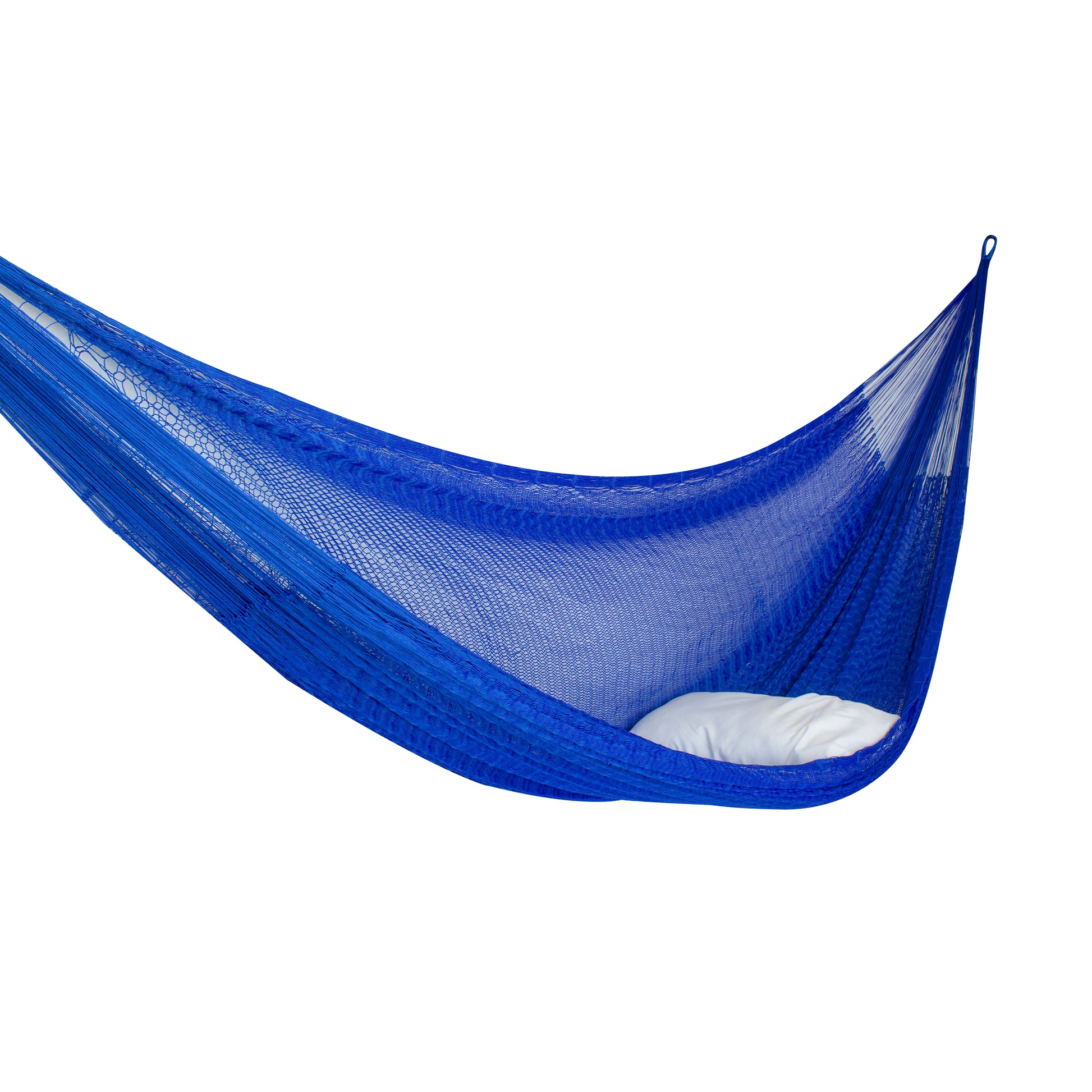 Hamaca Tradicional de Nylon Matrimonial Azul Eléctrico