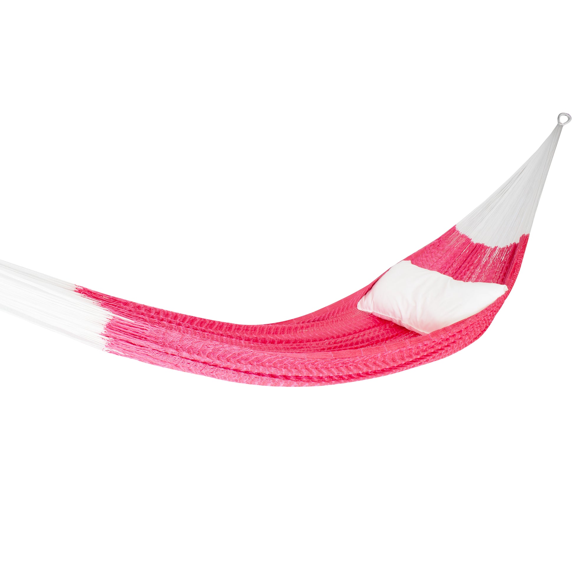 Hamaca Tradicional Matrimonial de Nylon Rosa