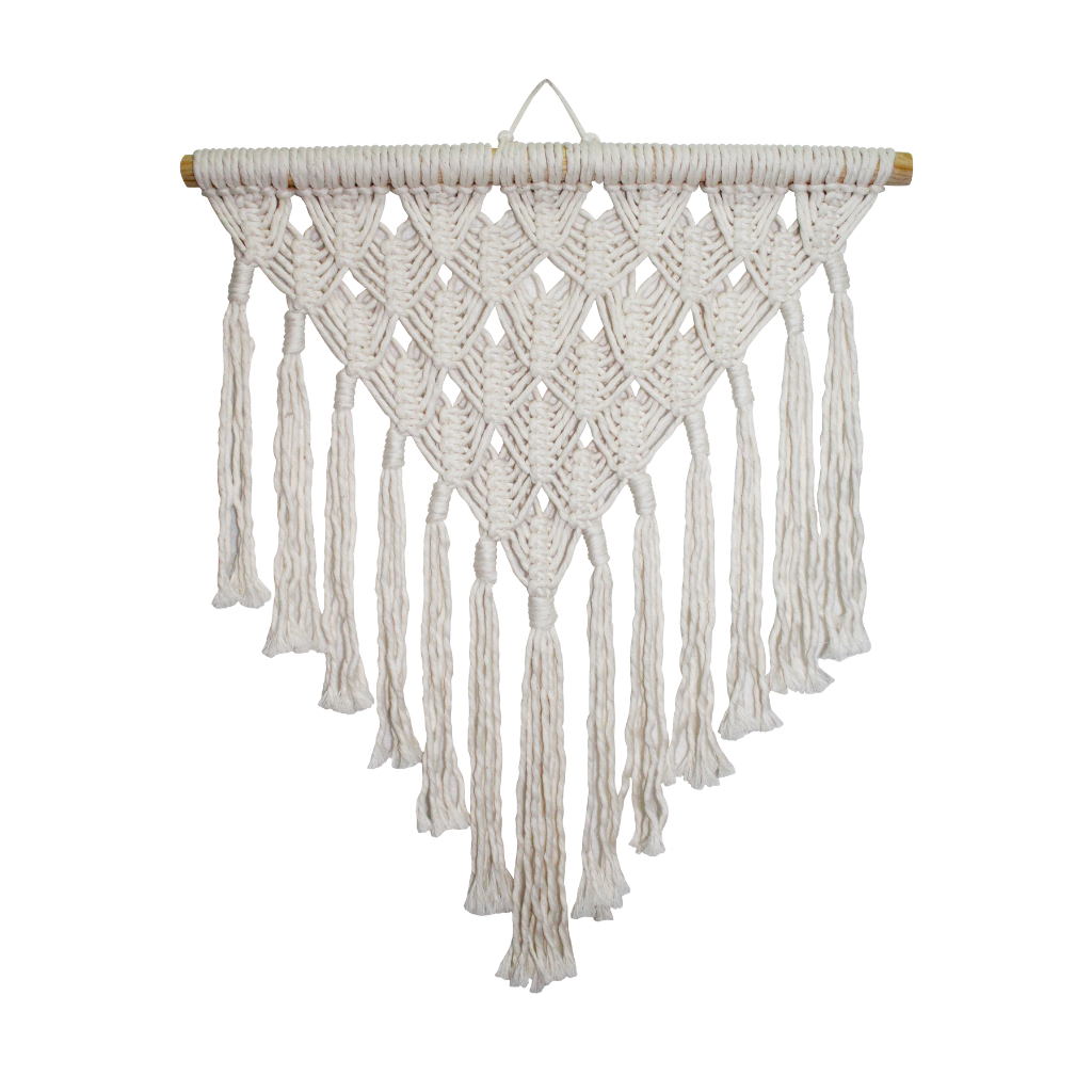 Tapiz de Macramé Natural