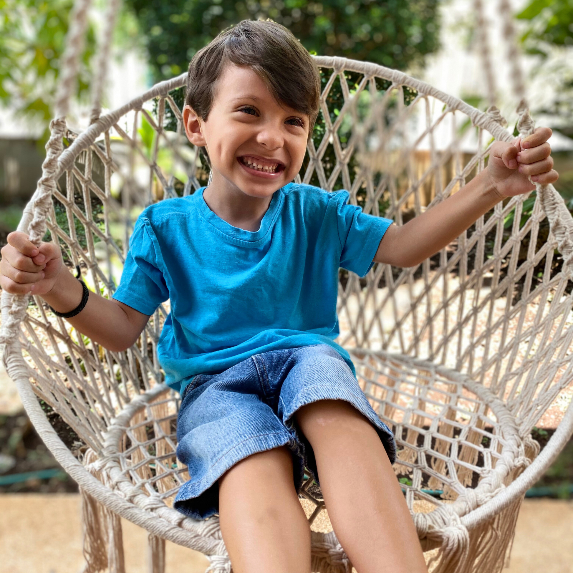 Columpio Redondo Natural para Niñ@