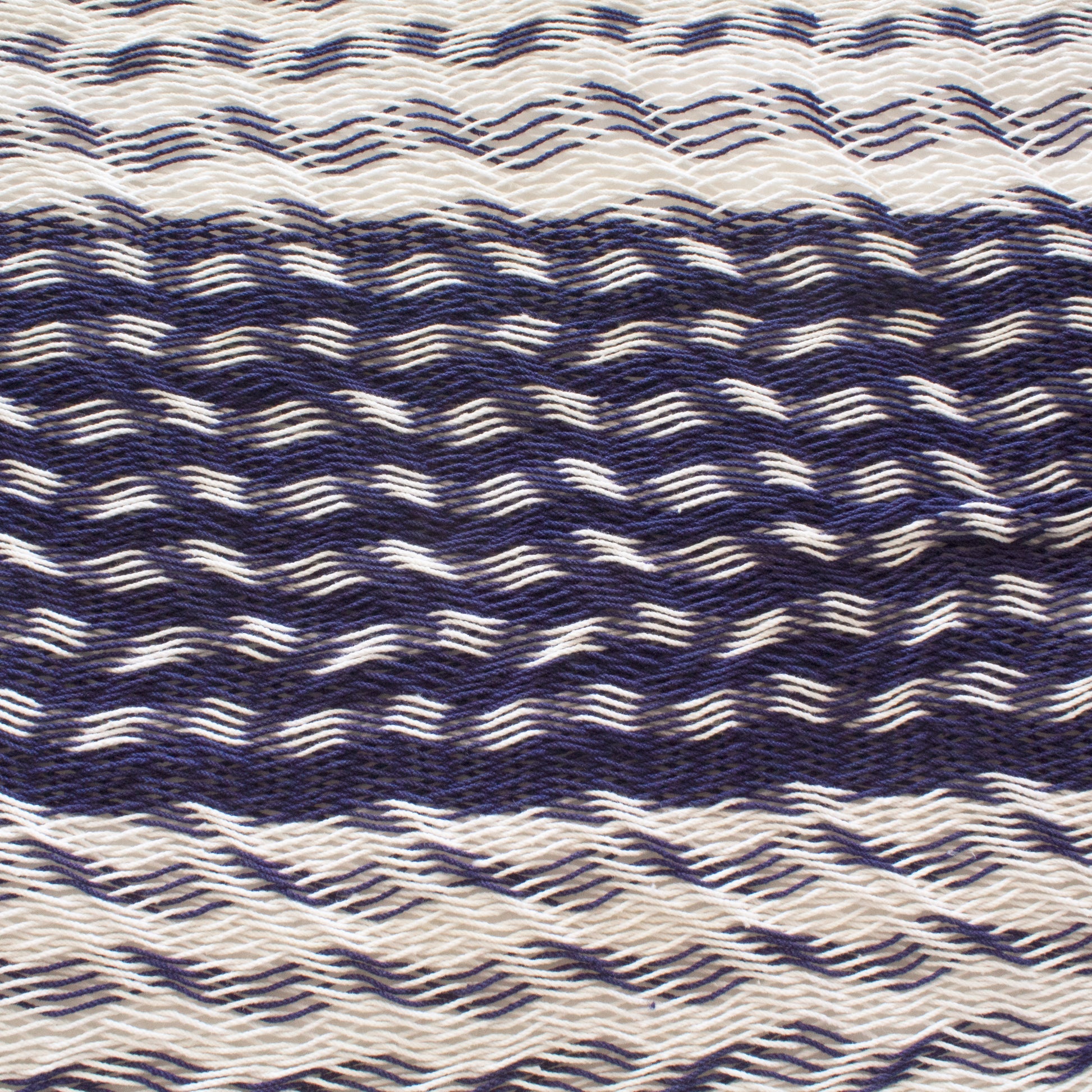 Hamaca Tradicional de Algodón Azul marino-Blanco King Size