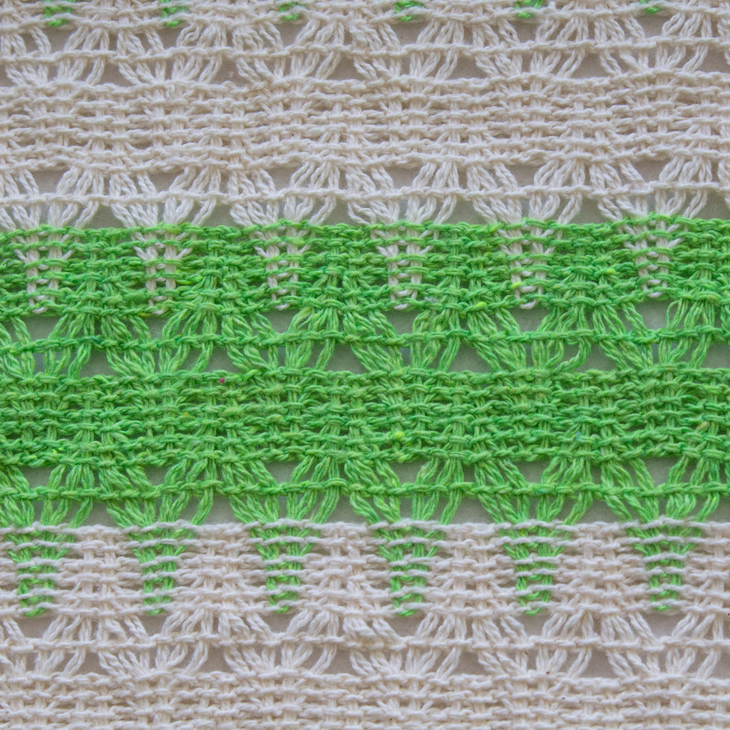 Hamaca de Tela Algodón Verde Limón-Natural Estándar