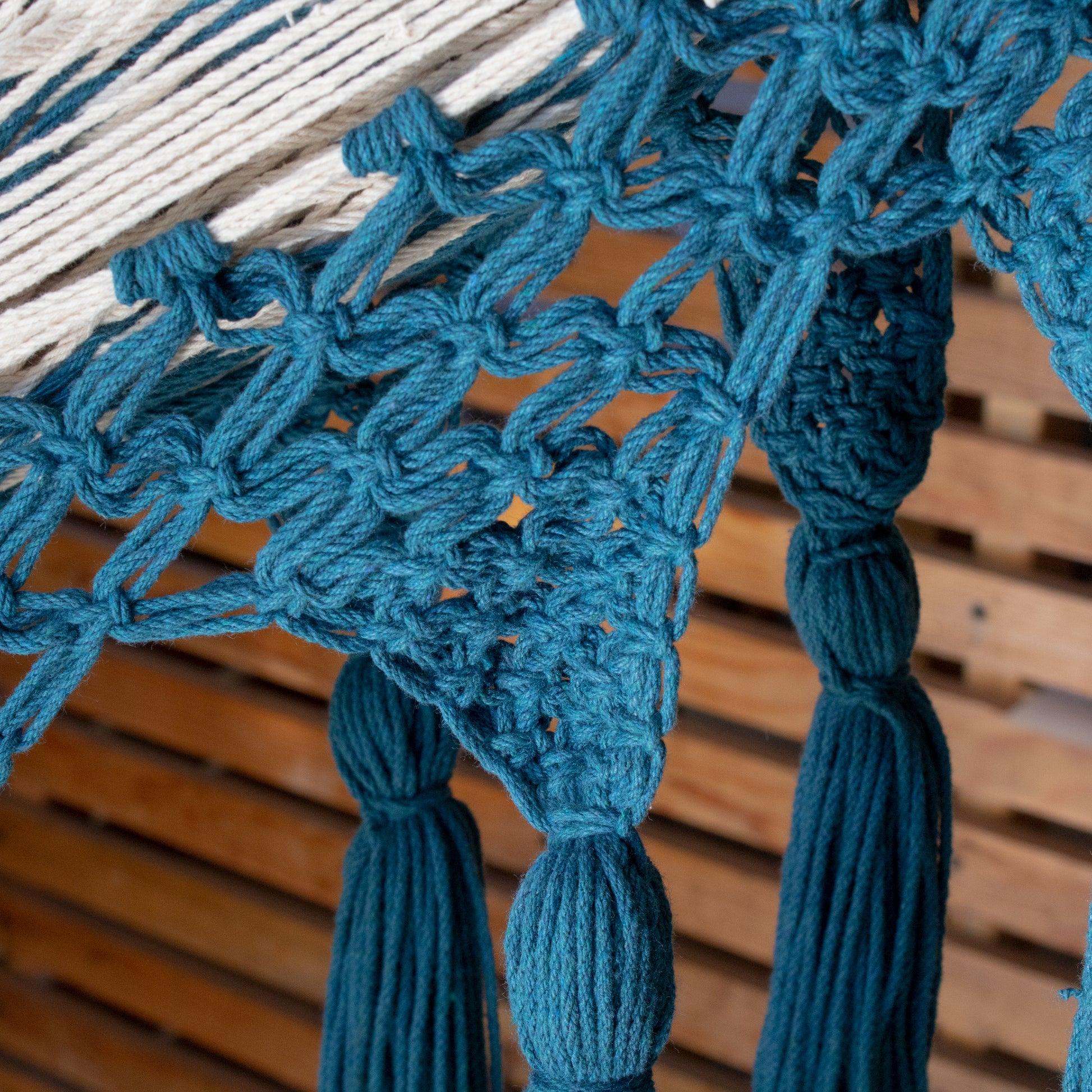 Hamaca Candil Turquesa- Natural Estándar