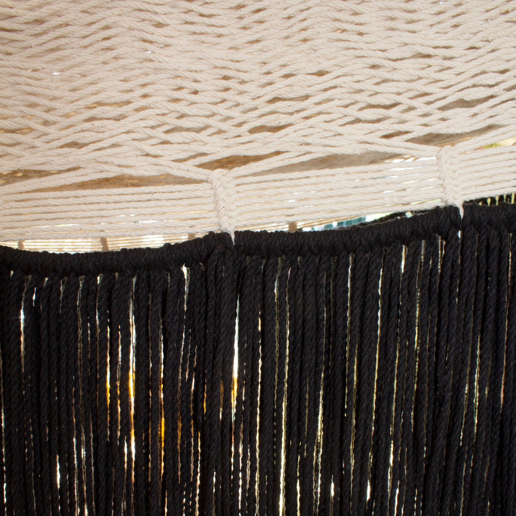 Hamaca Lianas Natural de Flecos Negros Estándar