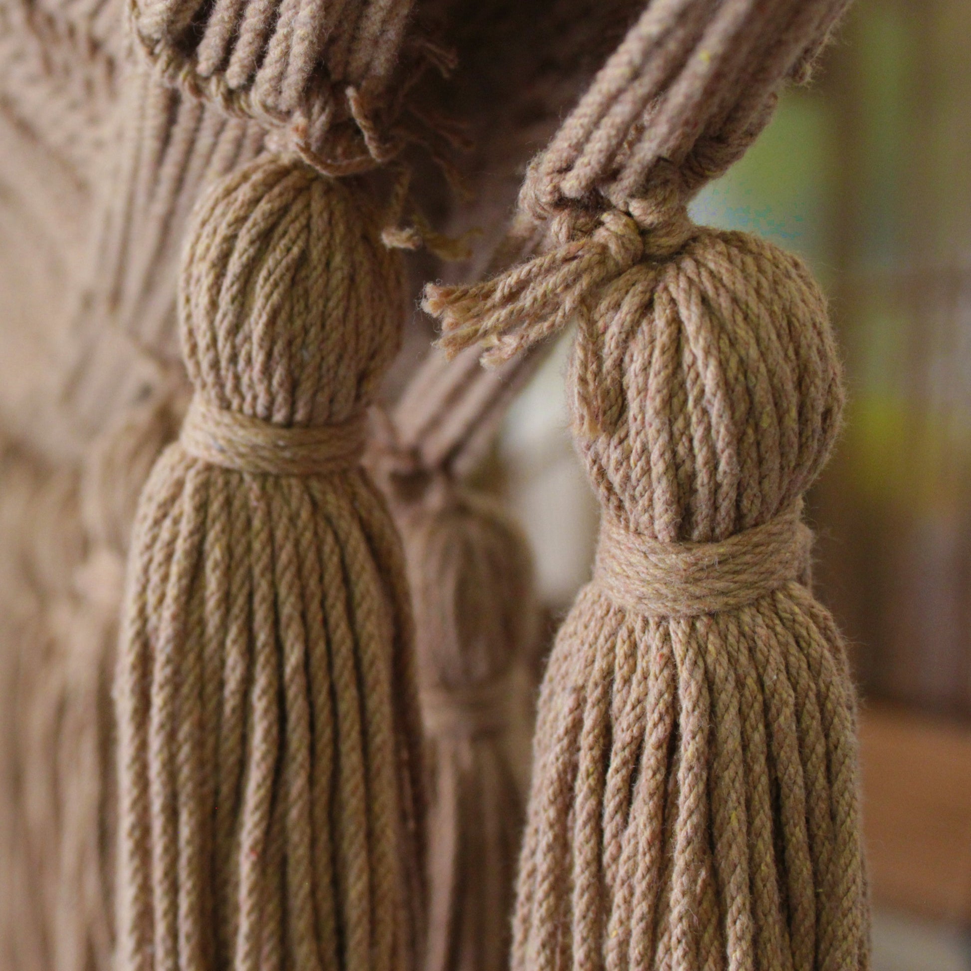 Hamaca Boho Camel con Motas Pequeñas Estándar