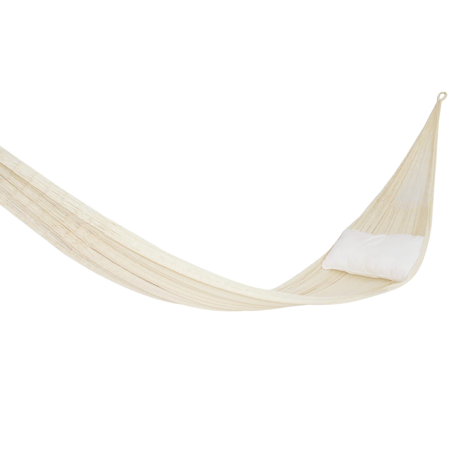 Hamaca Doble Tejido Nylon Natural