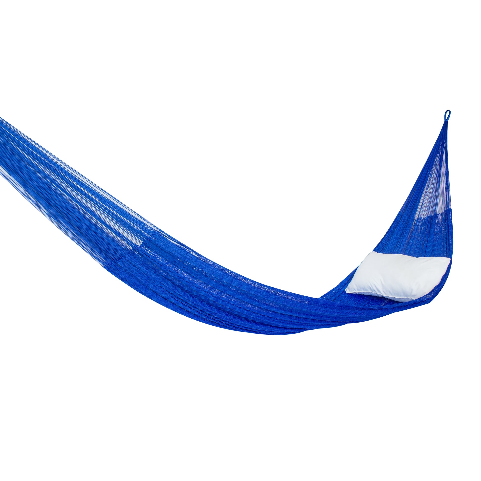 Hamaca Tradicional de Nylon Matrimonial Azul Eléctrico