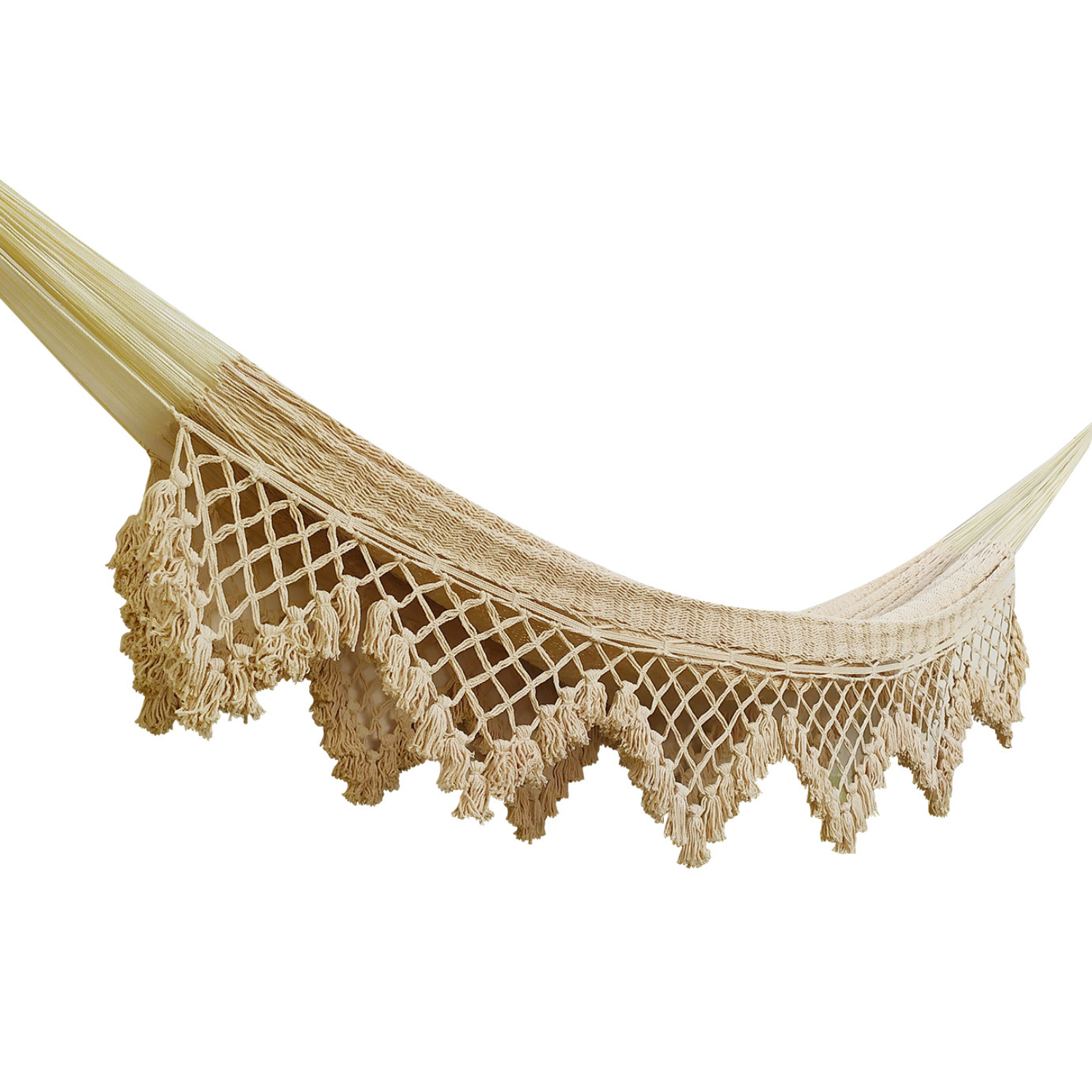 Hamaca Marquesa con Macramé Natural Estándar
