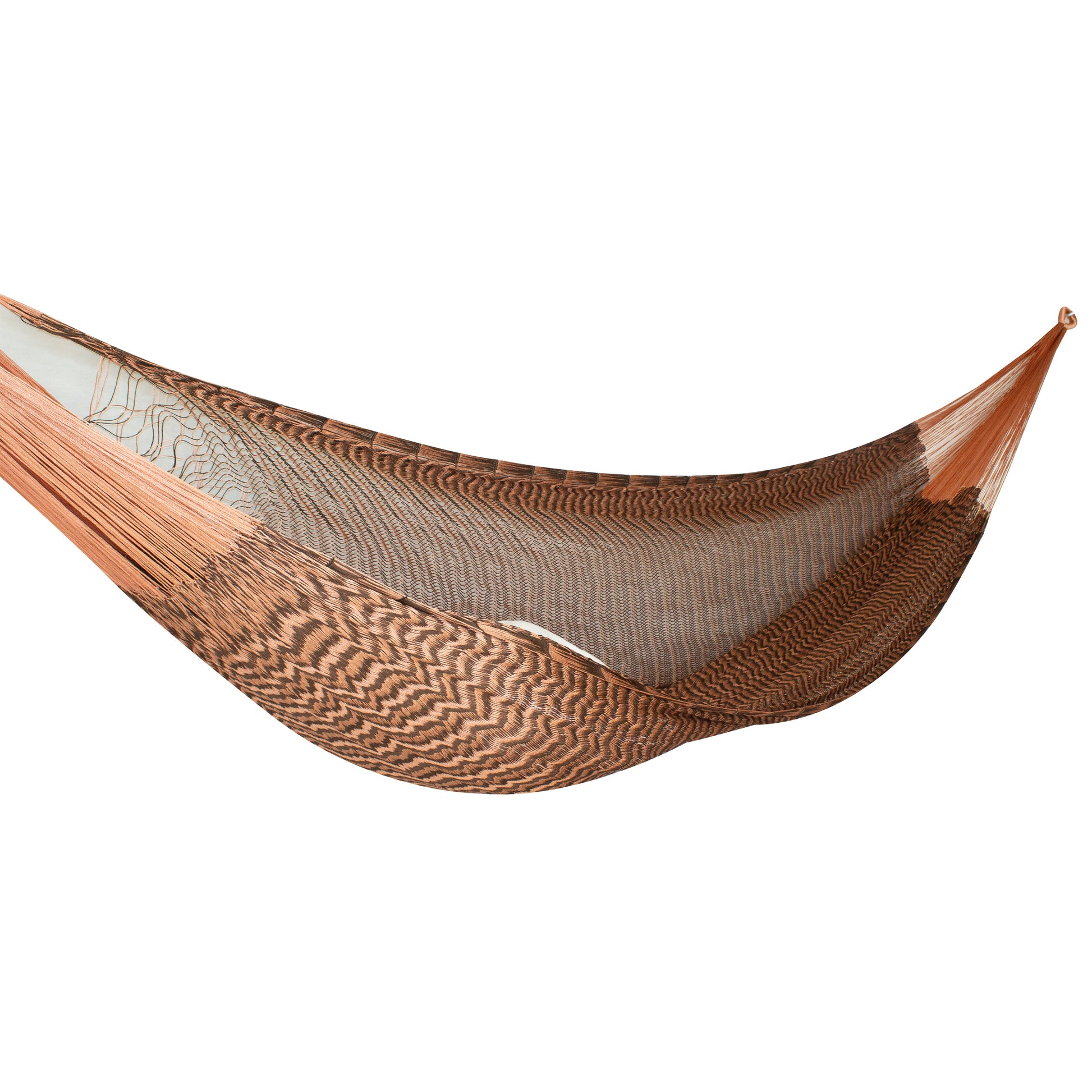 Hamaca Tradicional de Nylon King Size Café/Rosa