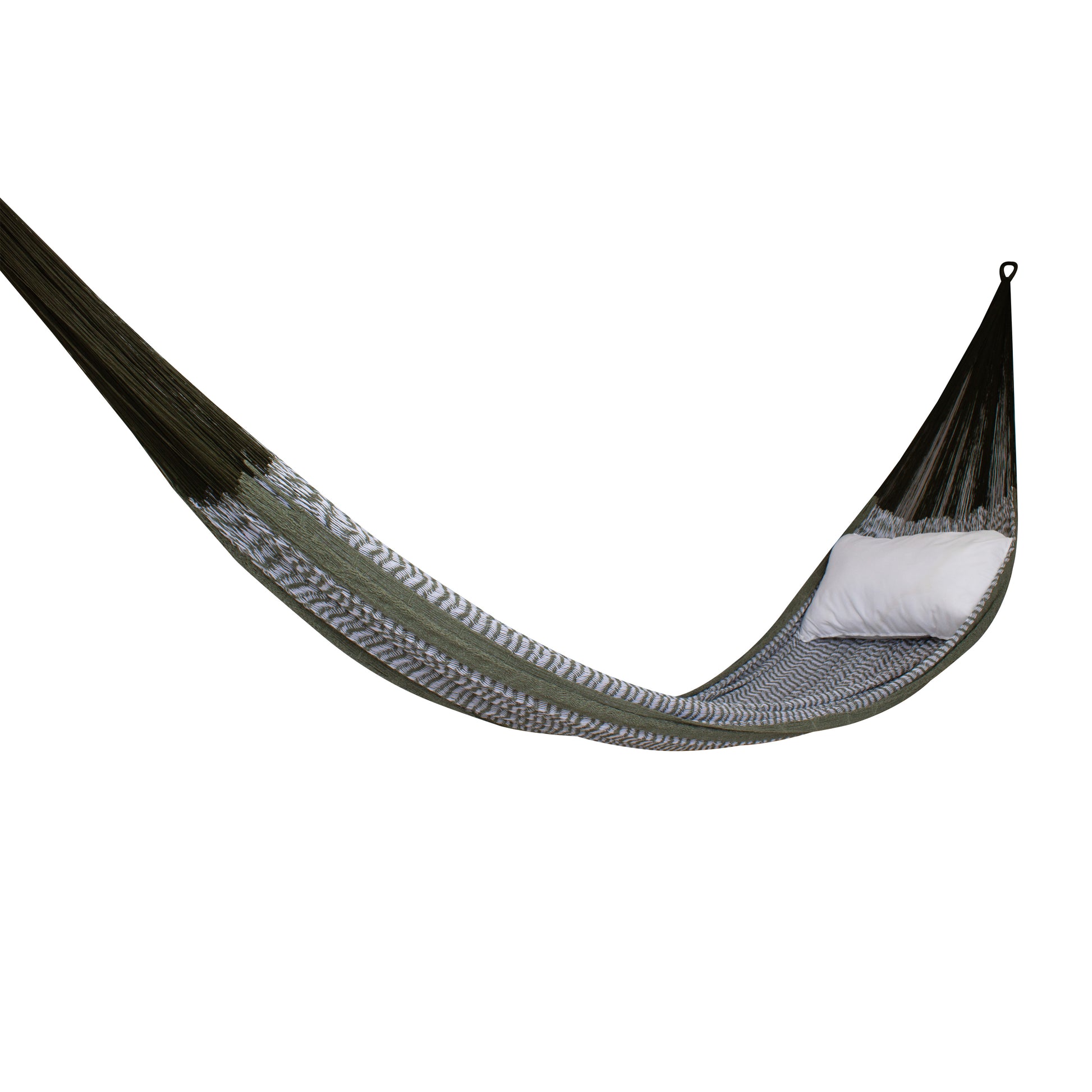 Hamaca Tradicional Premium King Size Natural - Verde Olivo