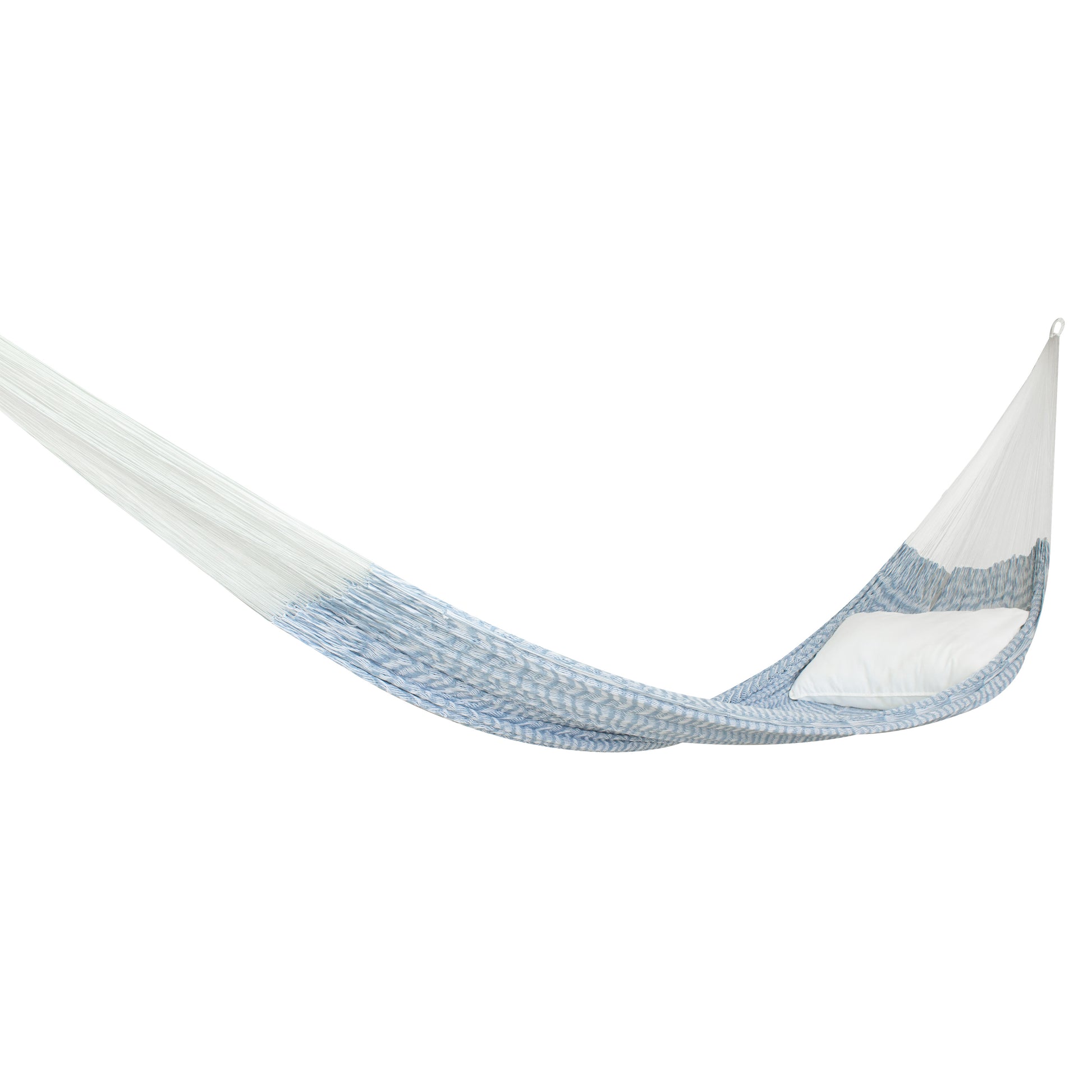 Hamaca Tradicional Premium Matrimonial Blanco-Azul