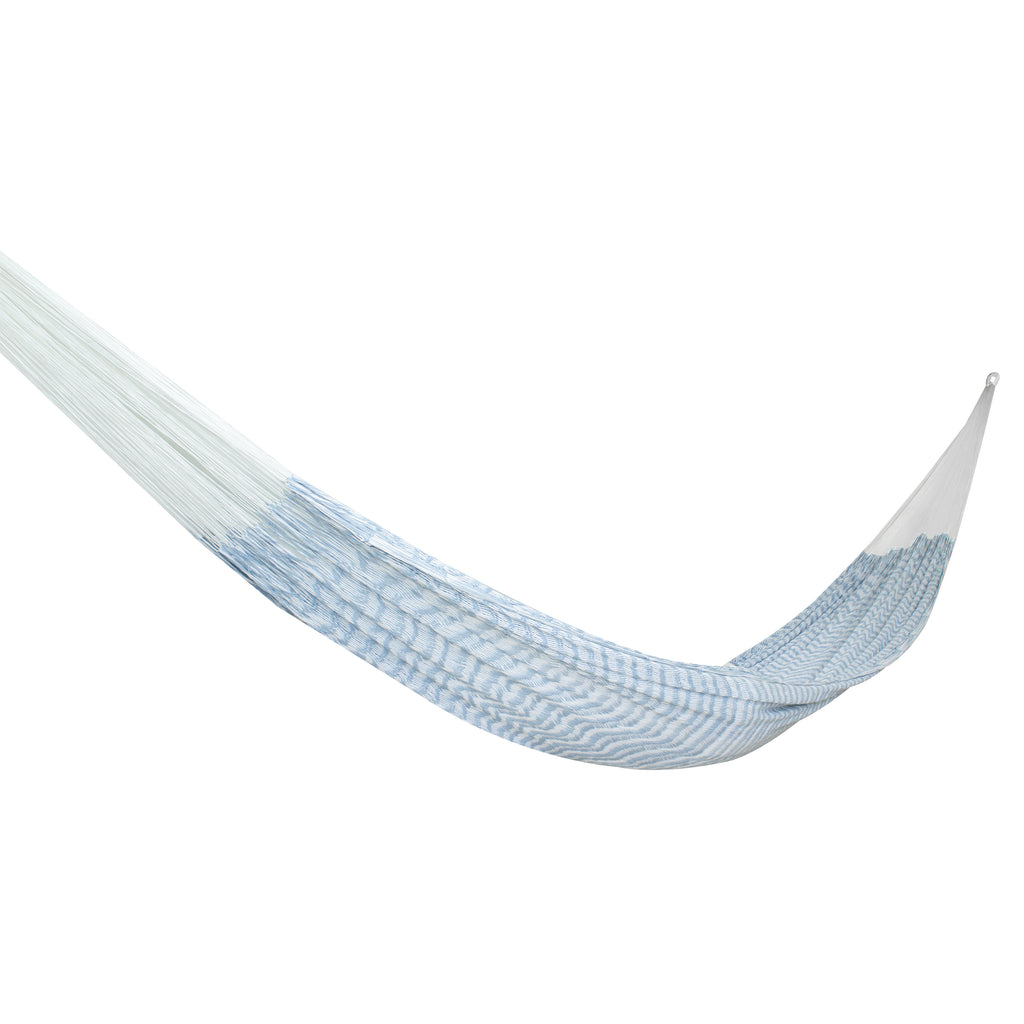 Hamaca Tradicional Premium Matrimonial Blanco-Azul