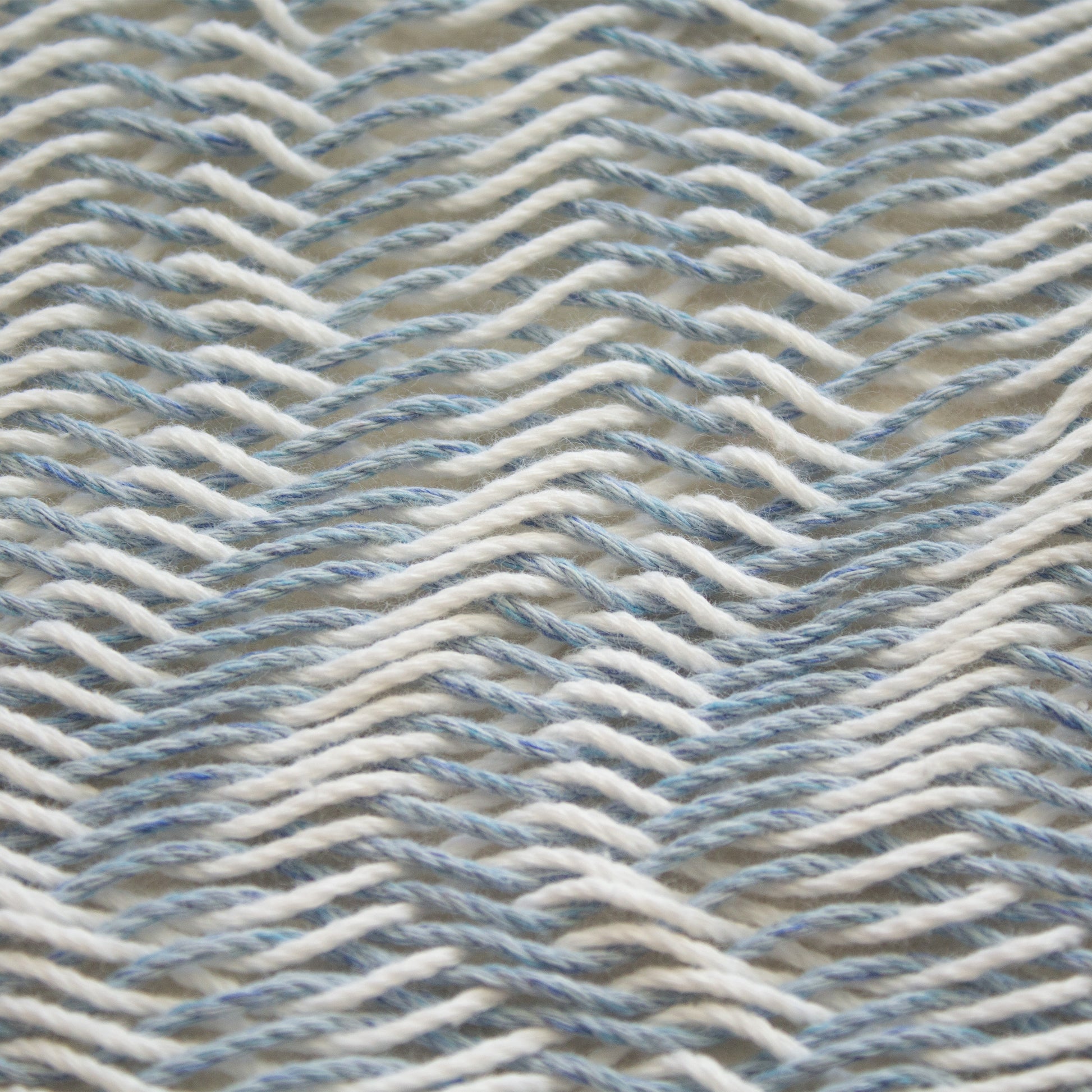 Hamaca Tradicional Premium Matrimonial Blanco-Azul
