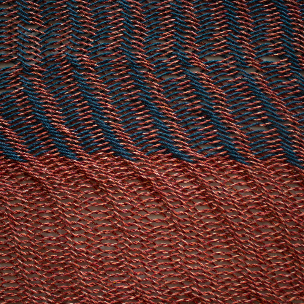 Hamaca Tradicional Algodón Premium King Size Azul-Naranja