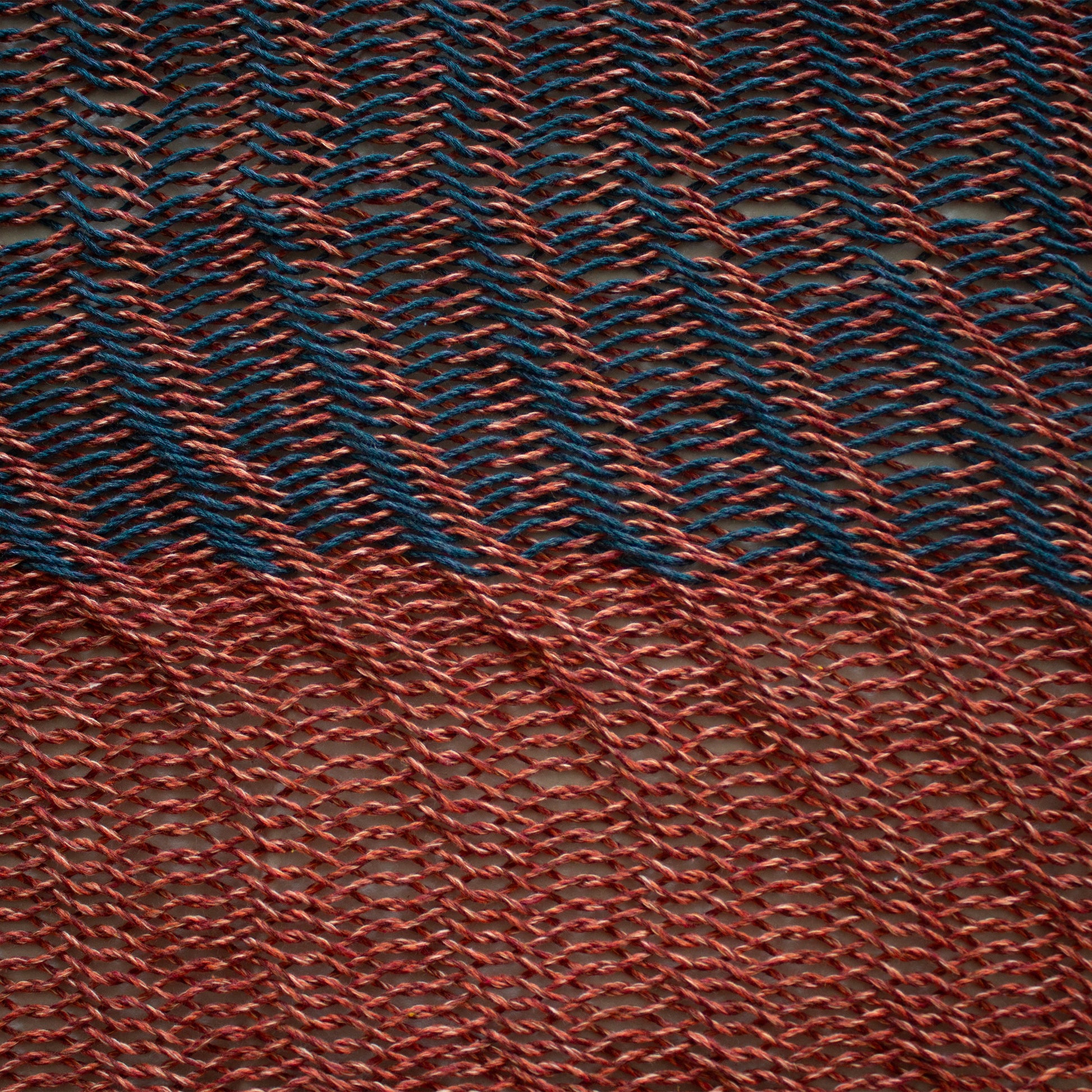 Hamaca Tradicional Algodón Premium King Size Azul-Naranja