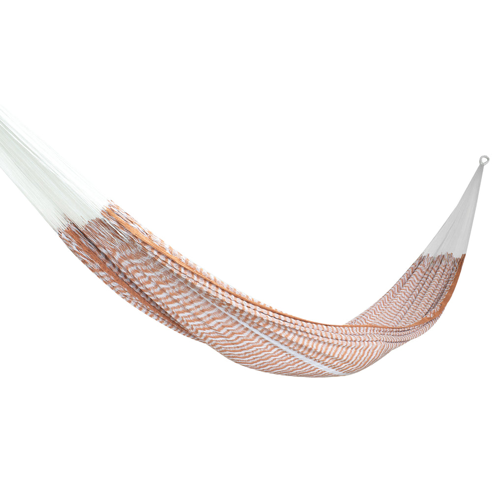 Hamaca Tradicional Premium Matrimonial Naranja/Blanco