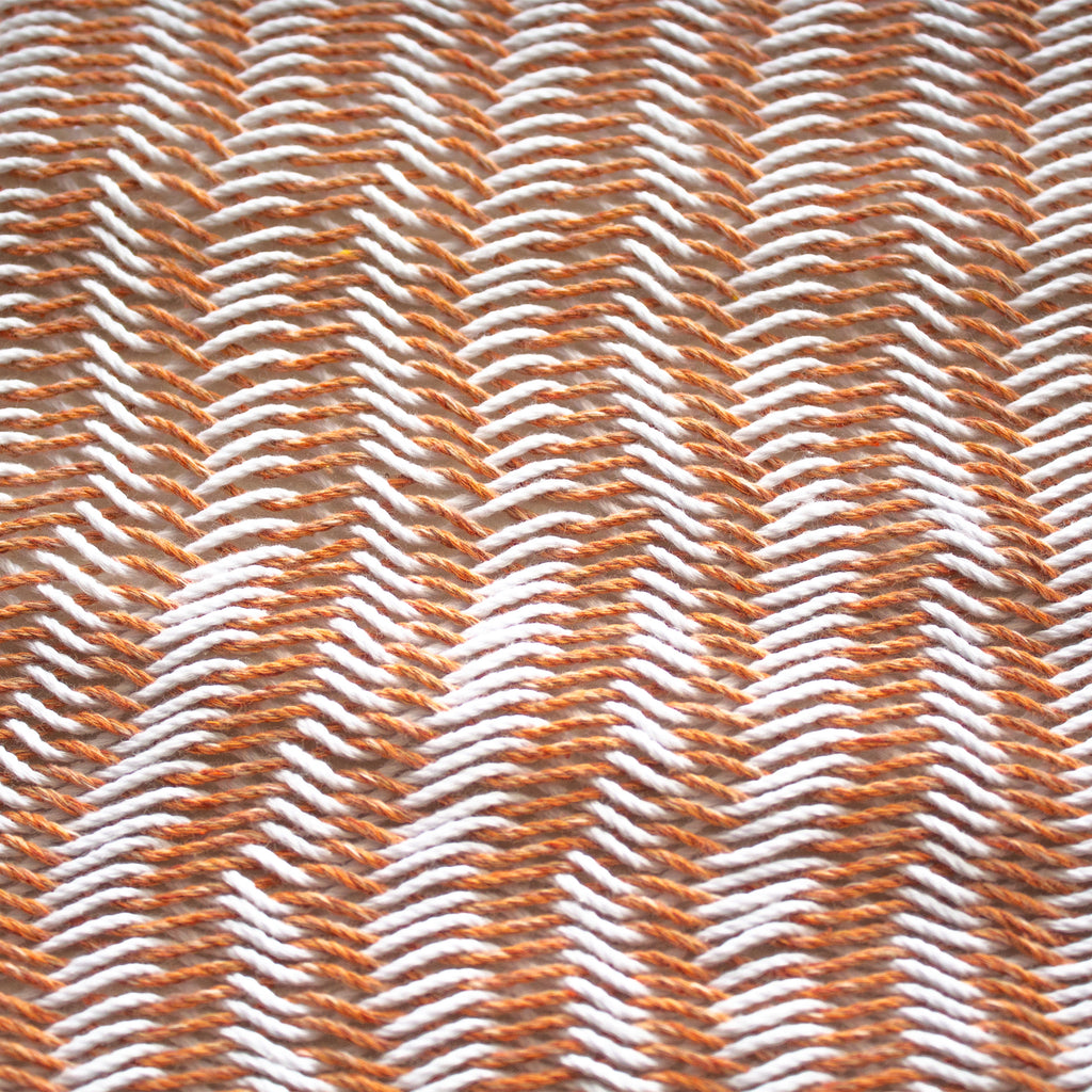 Hamaca Tradicional Premium Matrimonial Naranja/Blanco