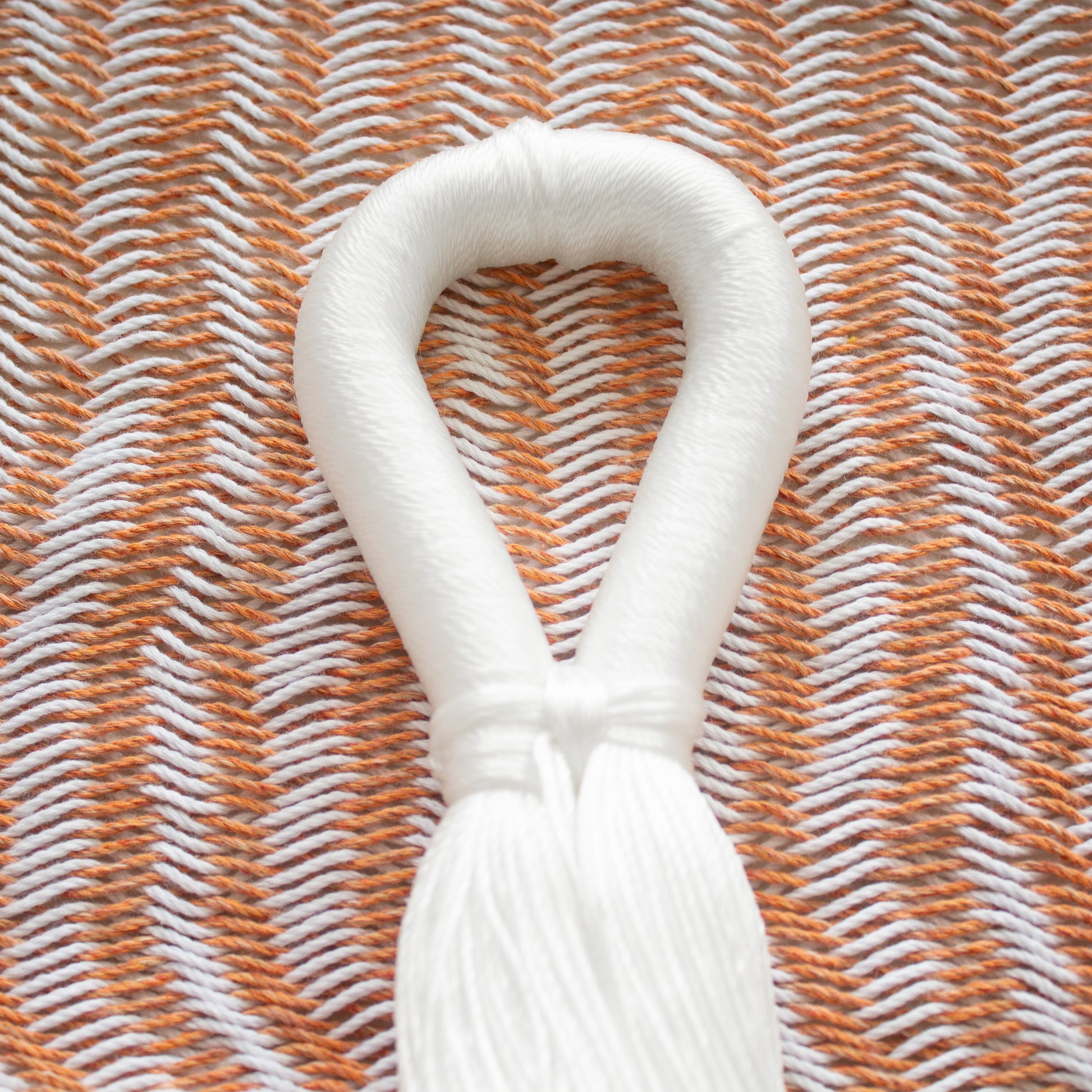 Hamaca Tradicional Premium Matrimonial Naranja/Blanco