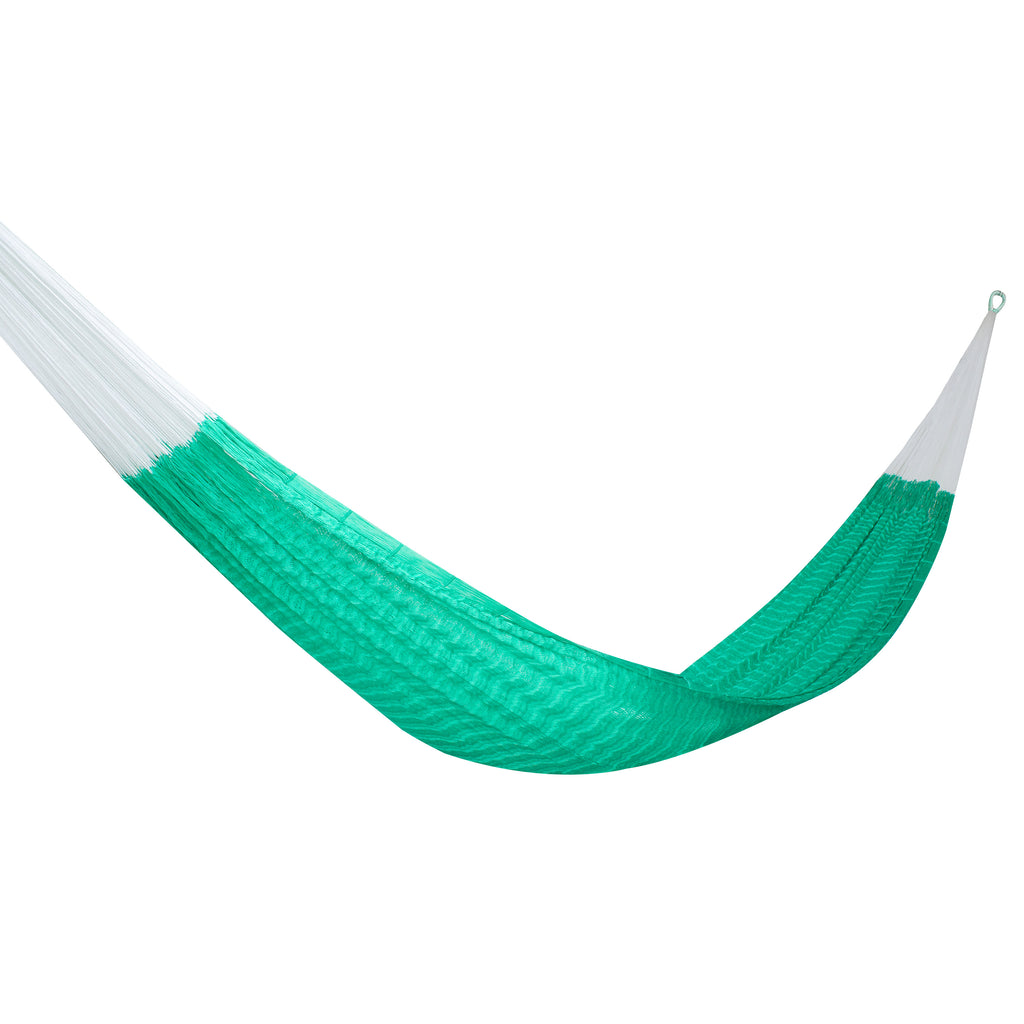 Hamaca Tradicional de Nylon King Size Aqua/Aguamarina