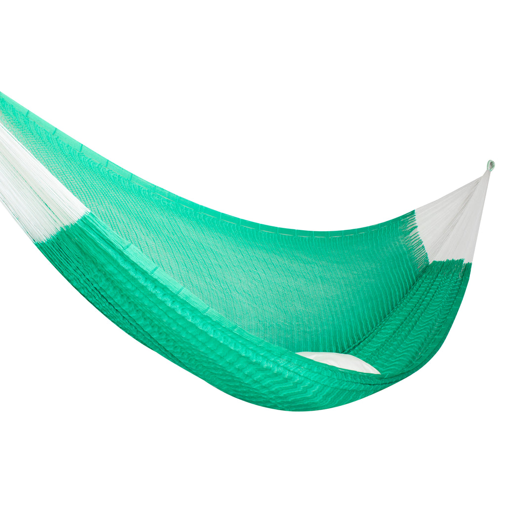 Hamaca Tradicional de Nylon King Size Aqua/Aguamarina