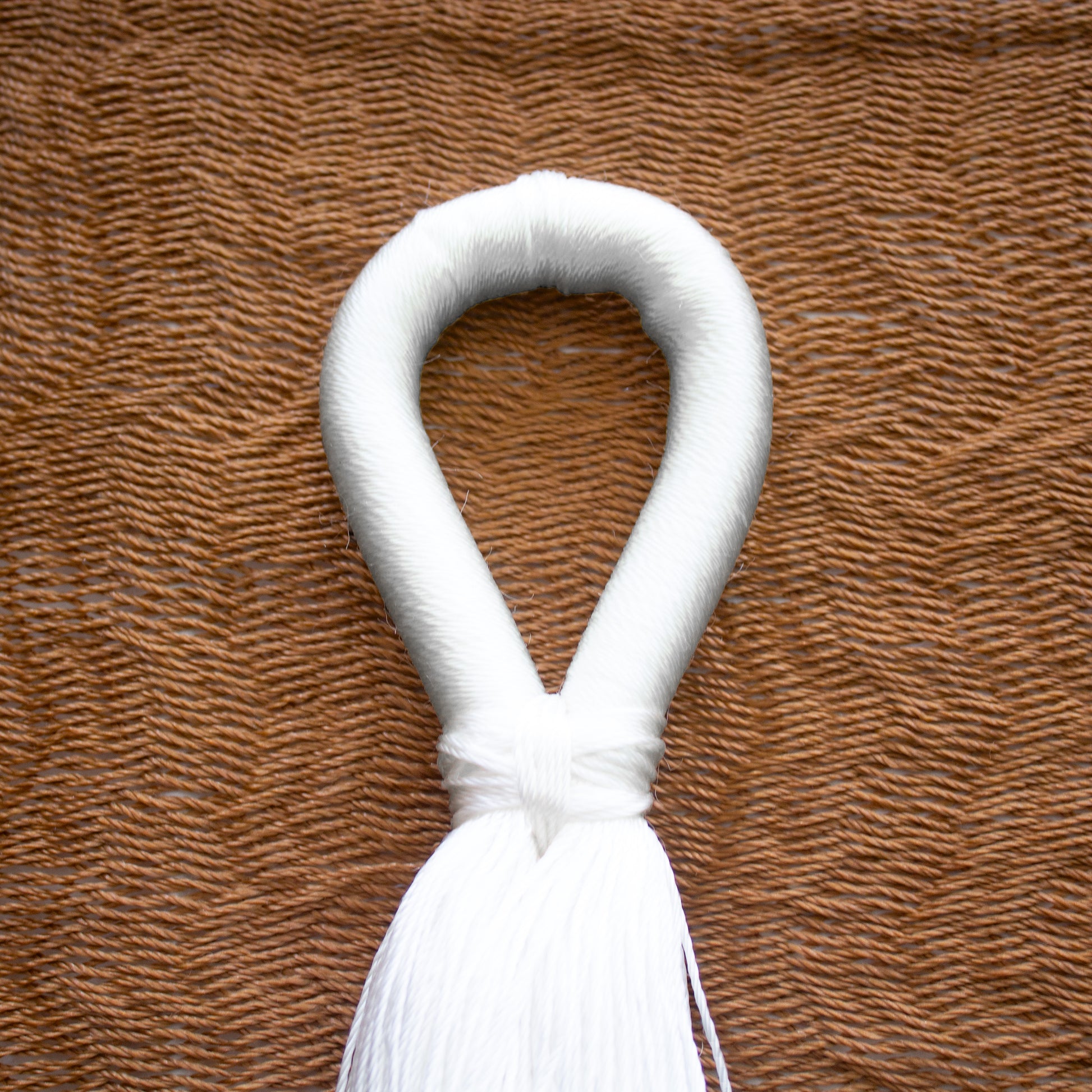 Hamaca Tradicional Matrimonial de Nylon Cobre-Blanco