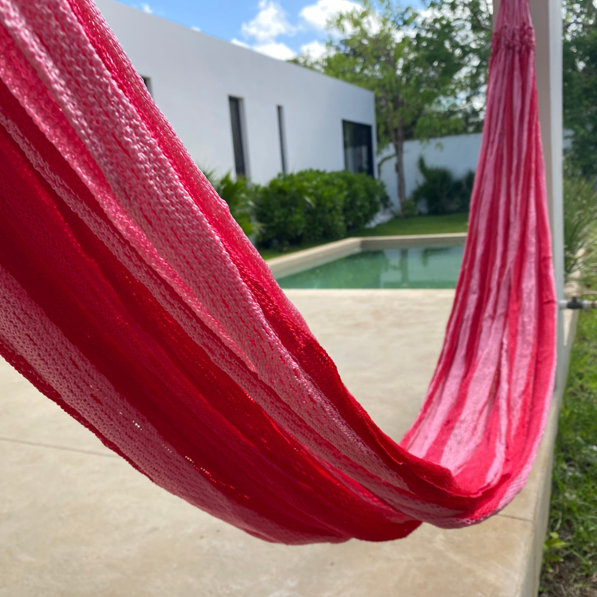 Hamaca Cenote Nylon Rojo-Rosa Estándar