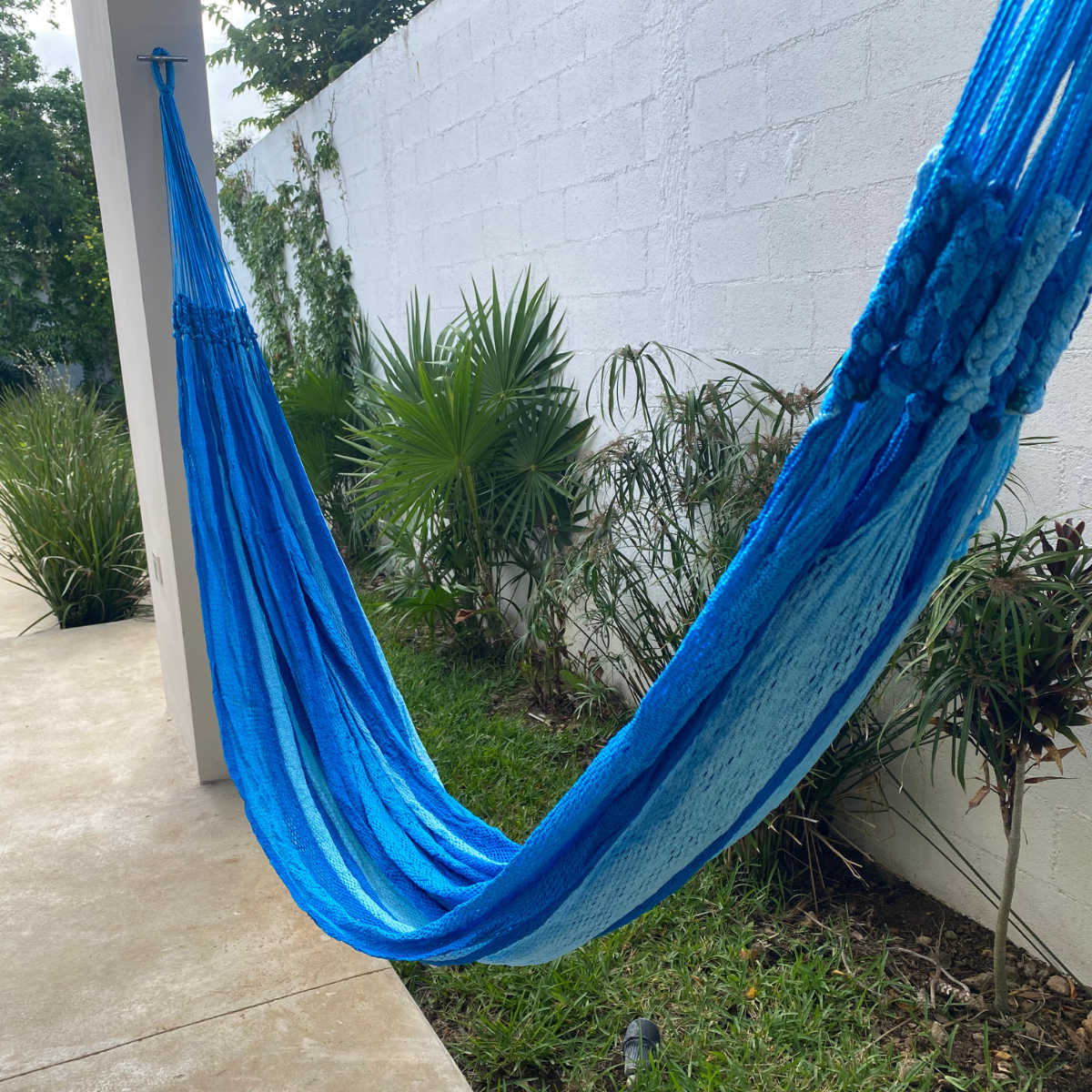 Hamaca Cenote Nylon Azules Estándar