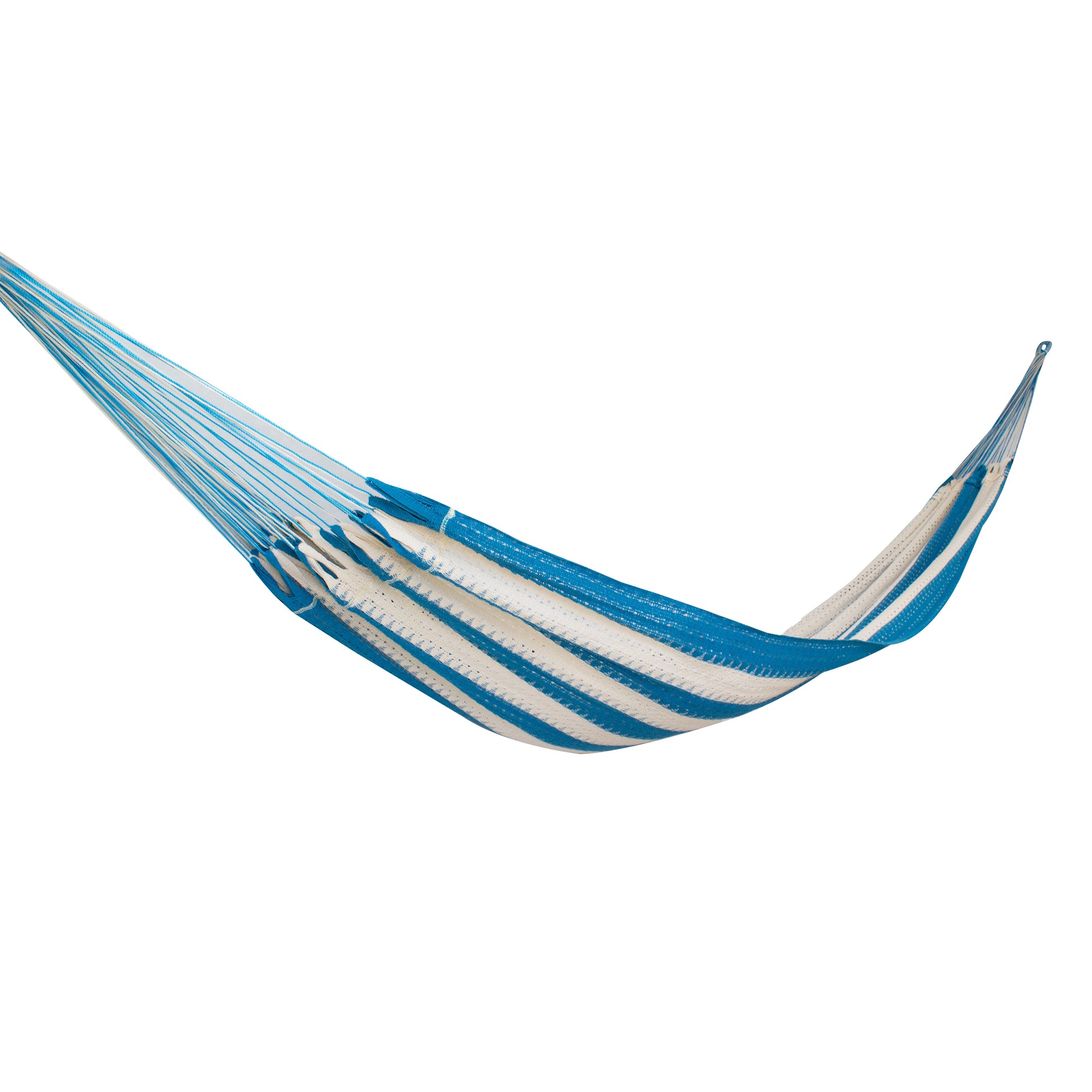 Hamaca de Tela Algodón Turquesa - Natural Chica