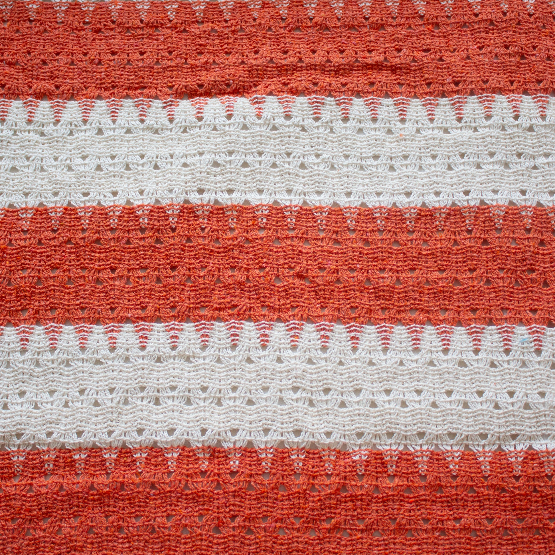 Hamaca de Tela Algodón Naranja/Natural Chica