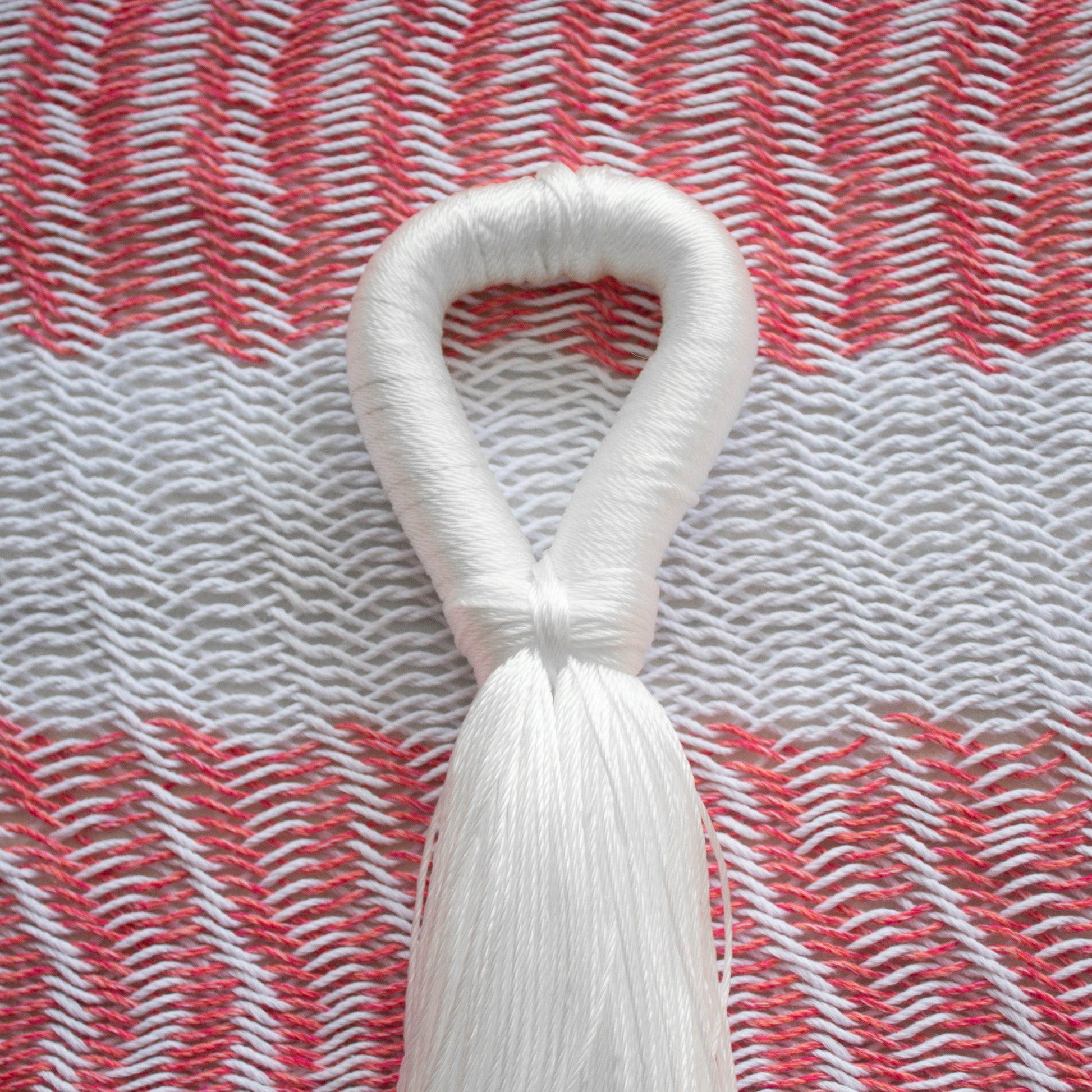 Hamaca Tradicional Algodón Premium King Size Rosa/ Blanco