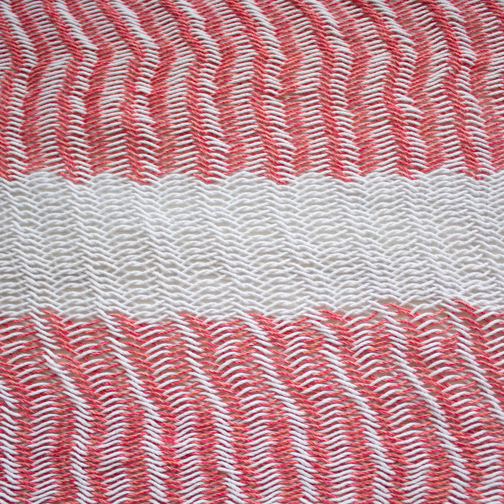 Hamaca Tradicional Algodón Premium King Size Rosa/ Blanco