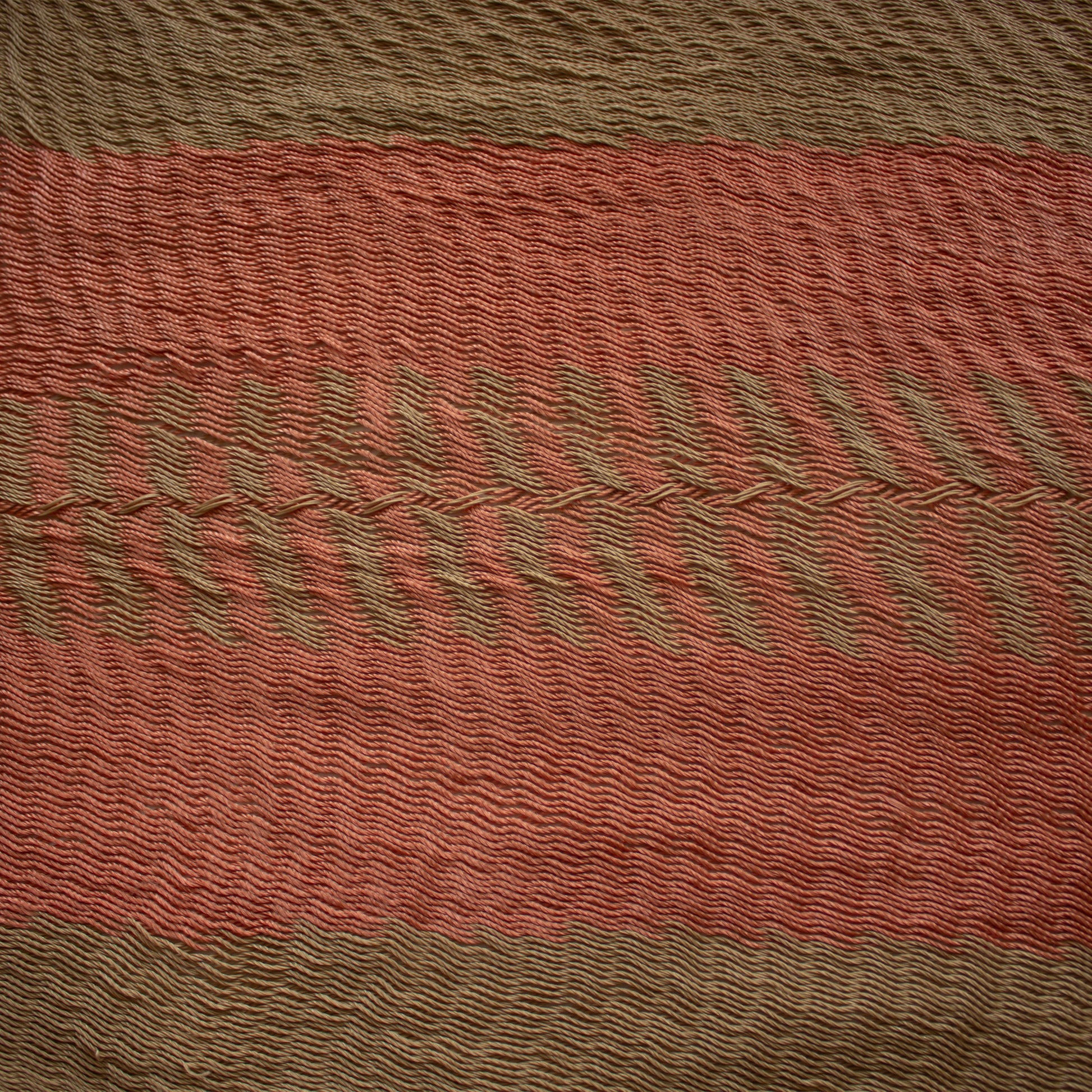 Hamaca Doble Tejido Nylon Matrimonial Bronce-Rosa