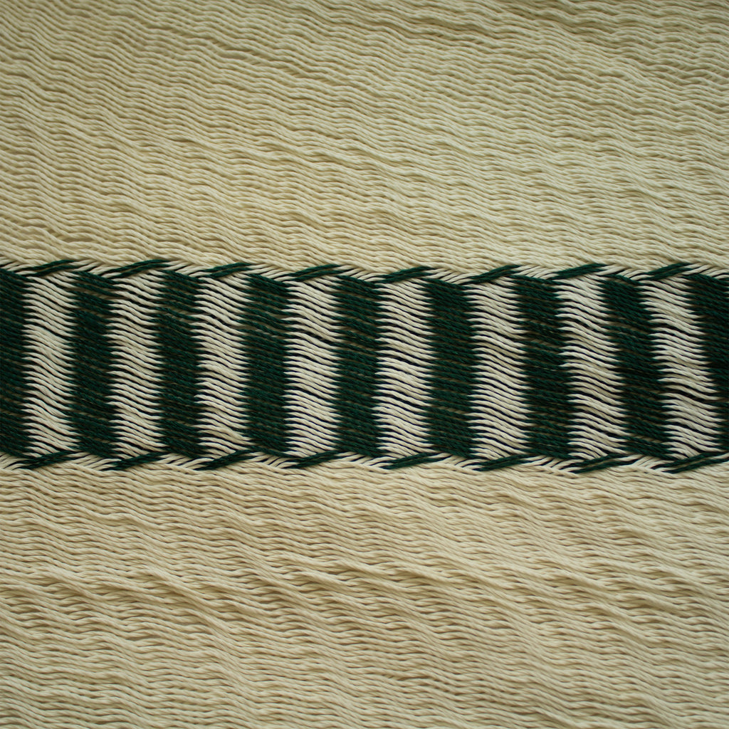 Hamaca Doble Tejido Nylon Matrimonial Natural- Verde