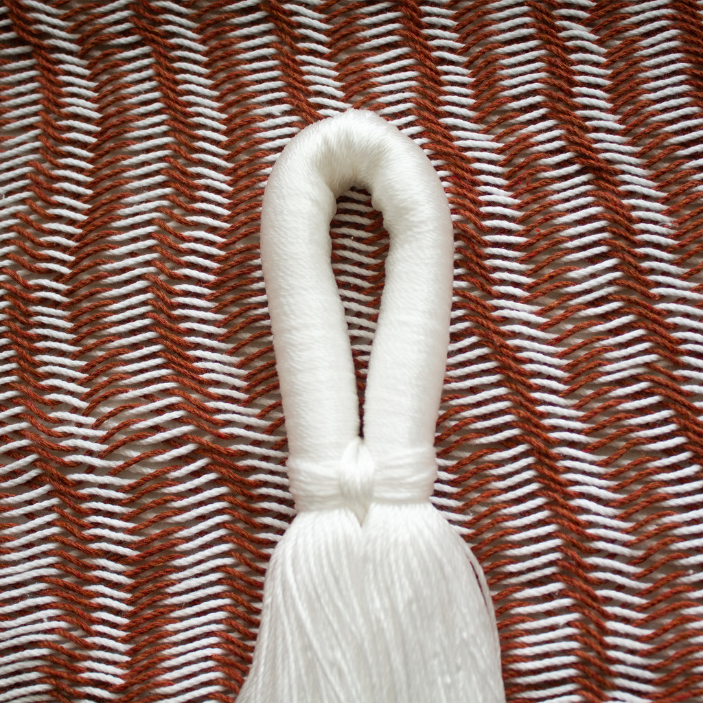 Hamaca Tradicional Premium Matrimonial Blanco-Tierra