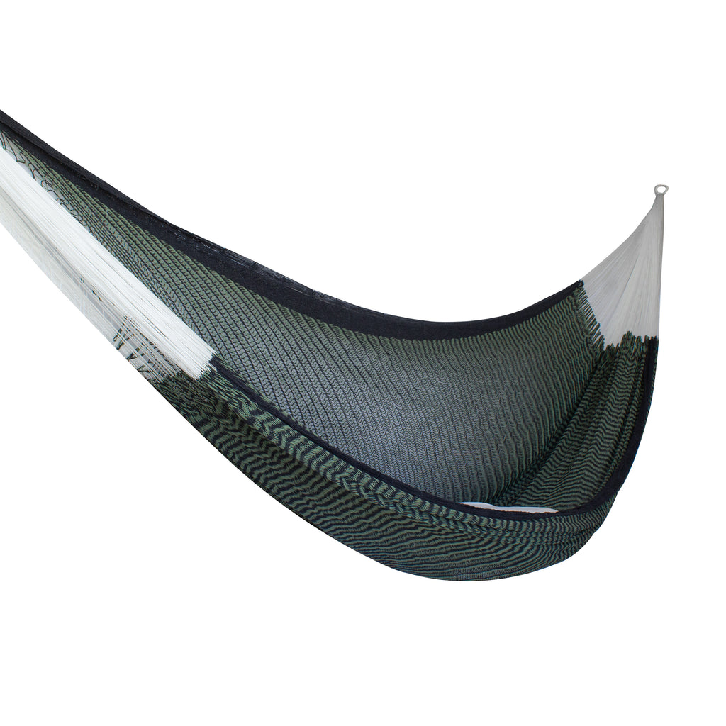 Hamaca Tradicional Premium King Verde-Negro
