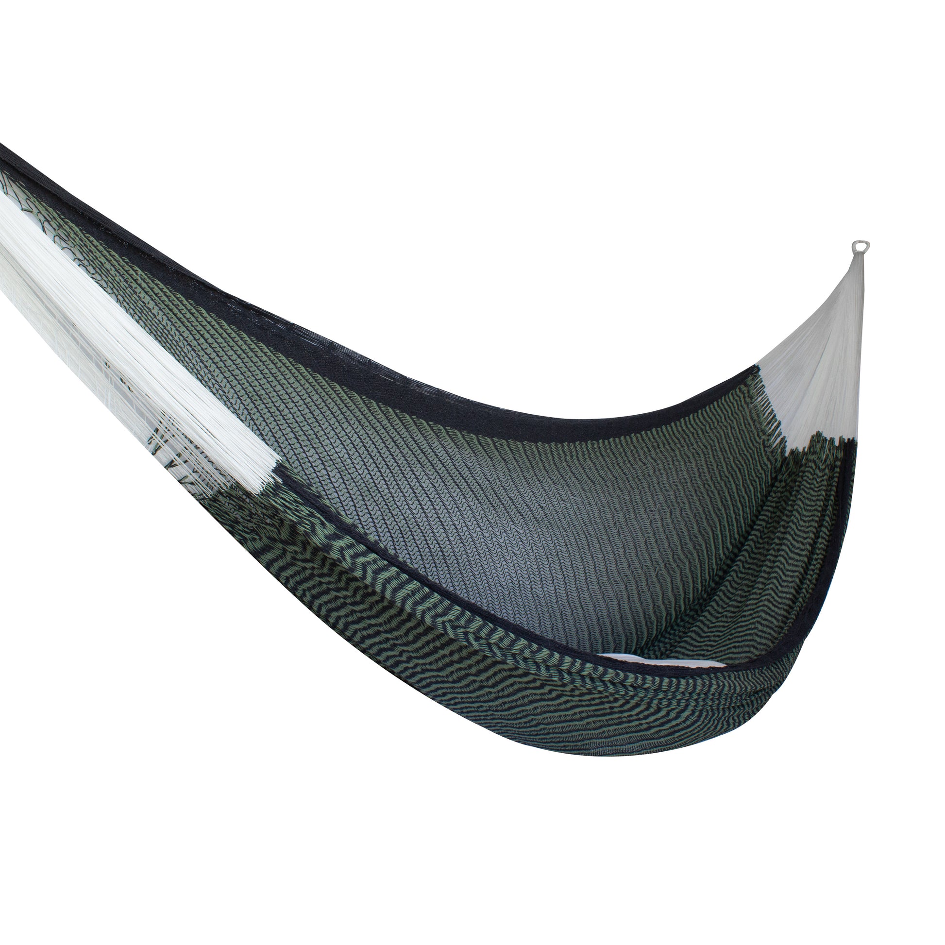 Hamaca Tradicional Premium King Verde-Negro