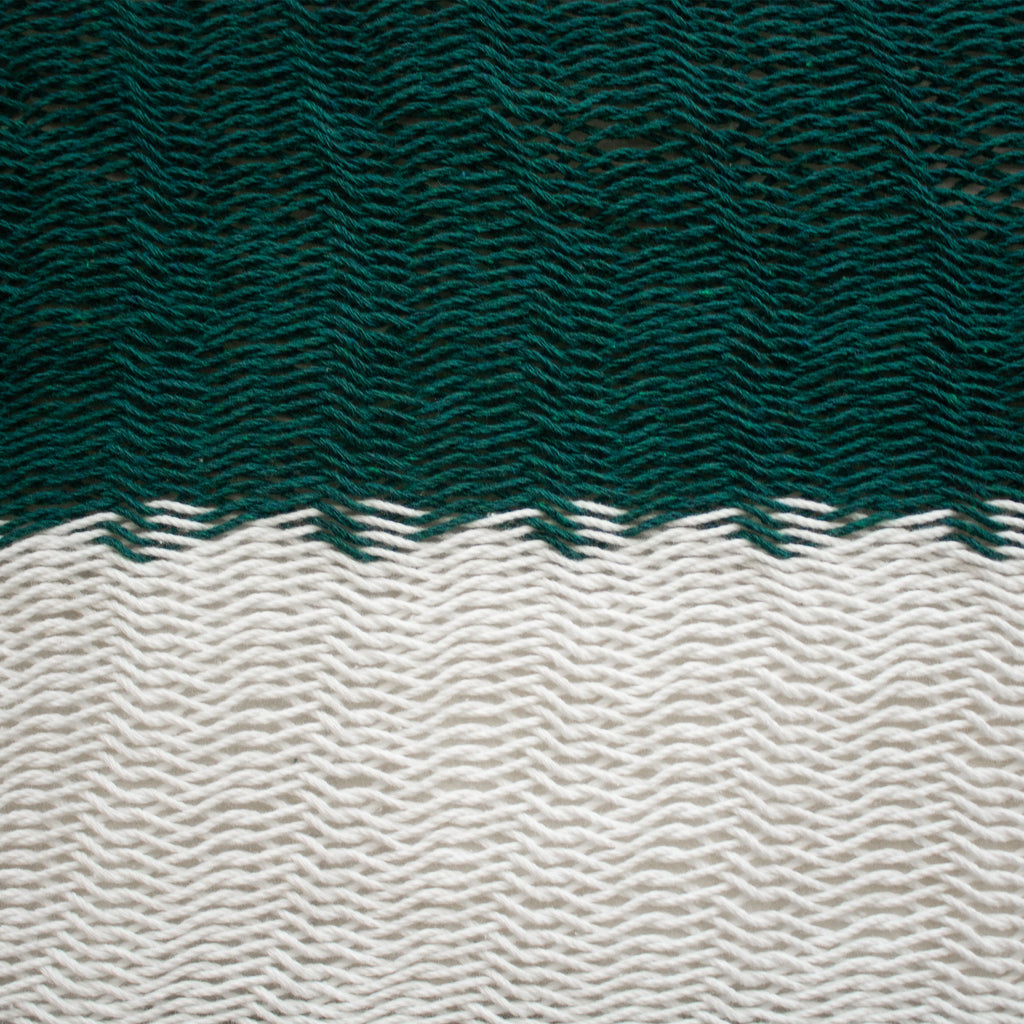 Hamaca Tradicional Premium King Size Blanco-Verde