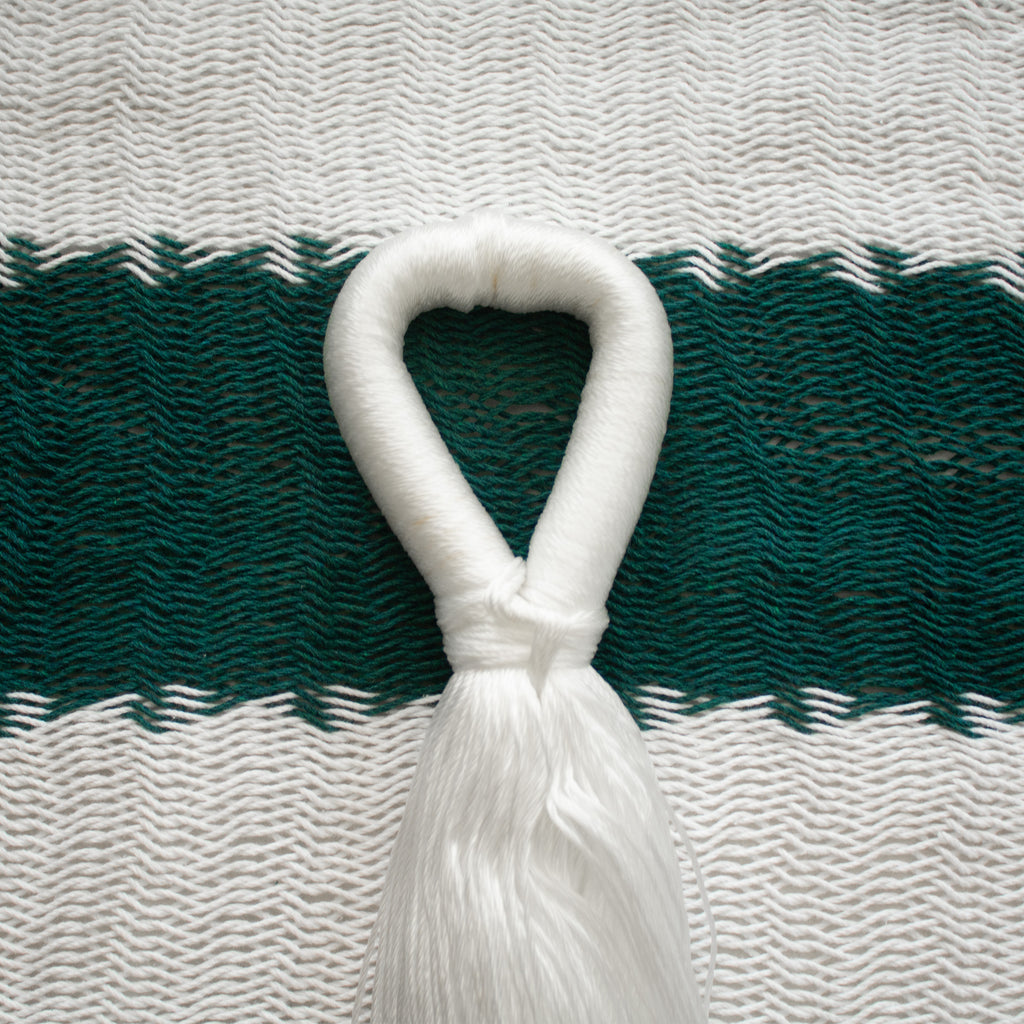 Hamaca Tradicional Premium King Size Blanco-Verde