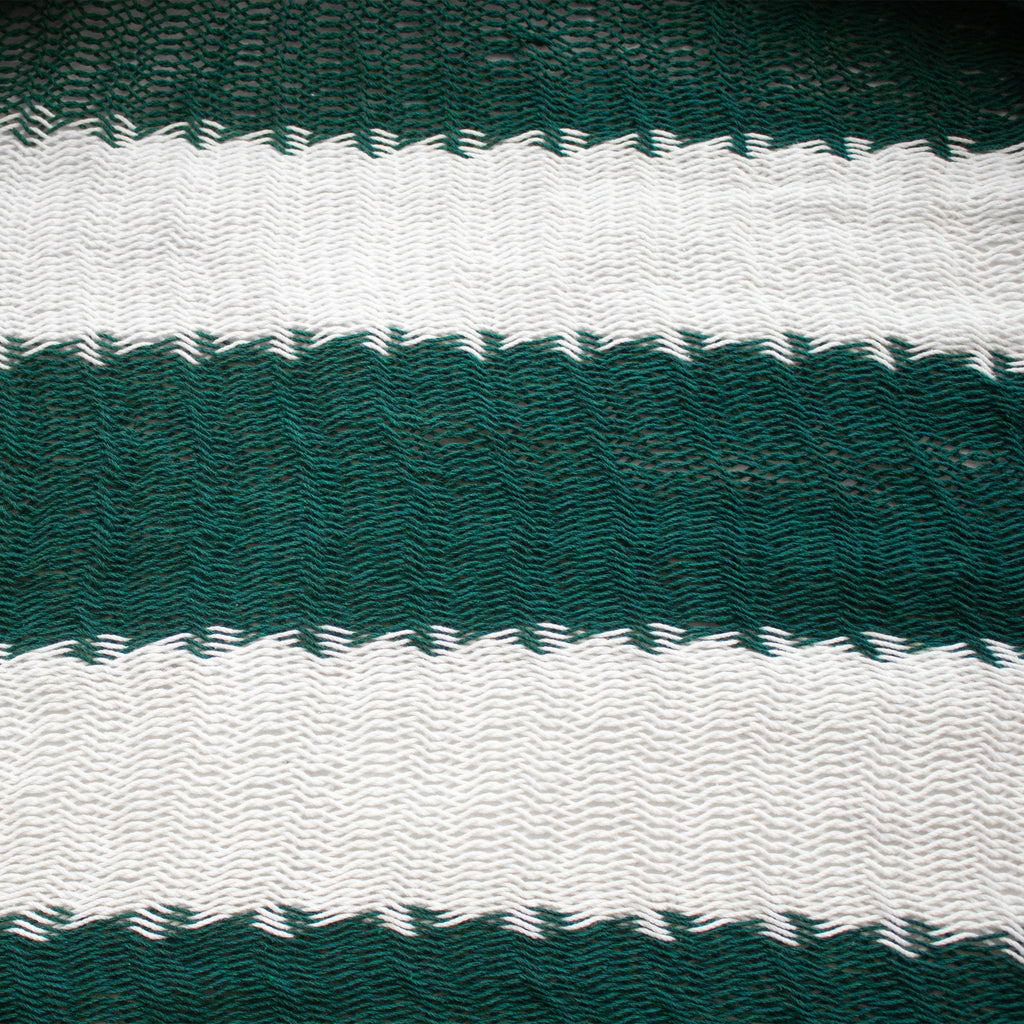 Hamaca Tradicional Premium King Size Blanco-Verde