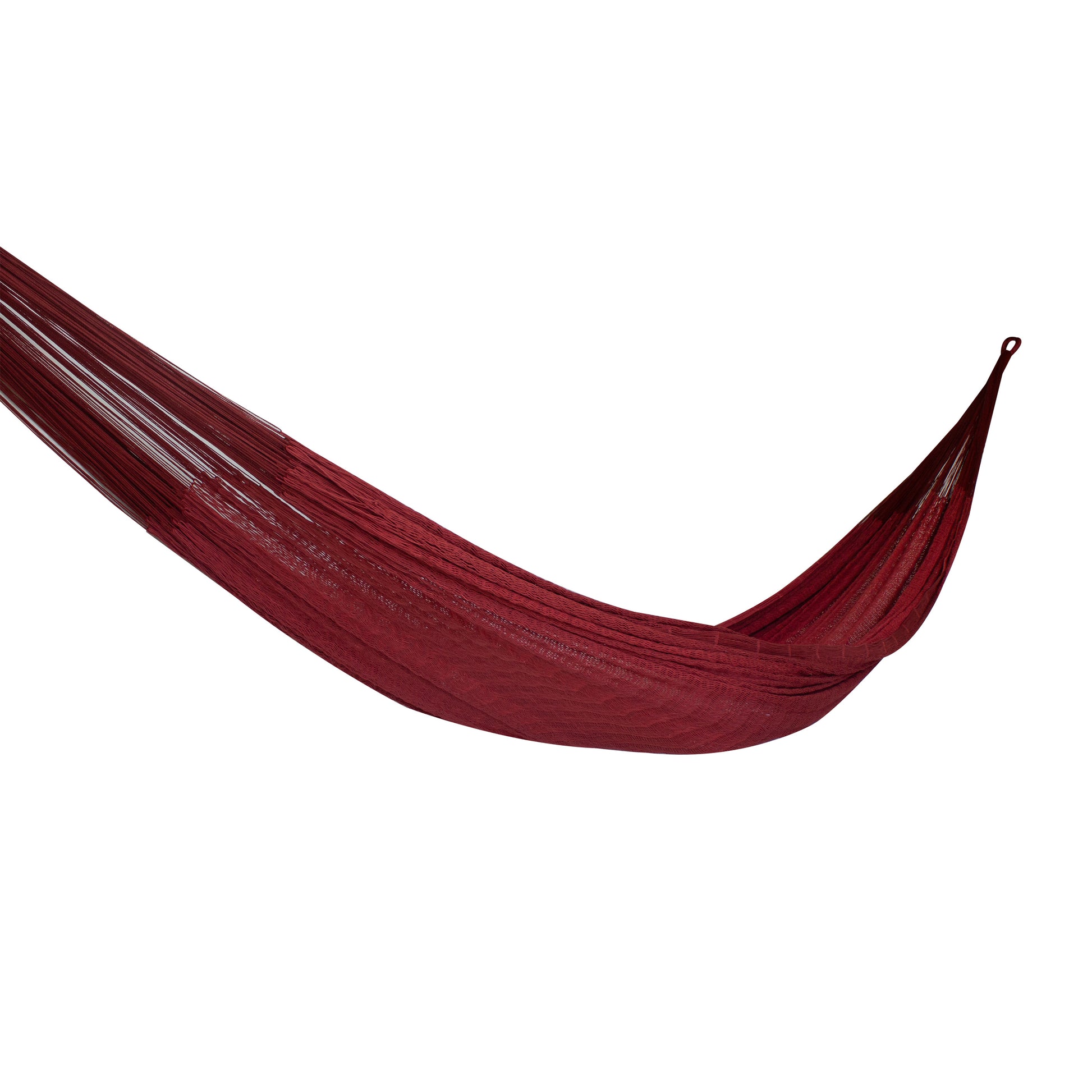 Hamaca Tradicional de Algodón Rojo vino King Size