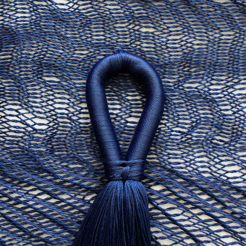 Hamaca Tradicional Matrimonial de Nylon Azul marino