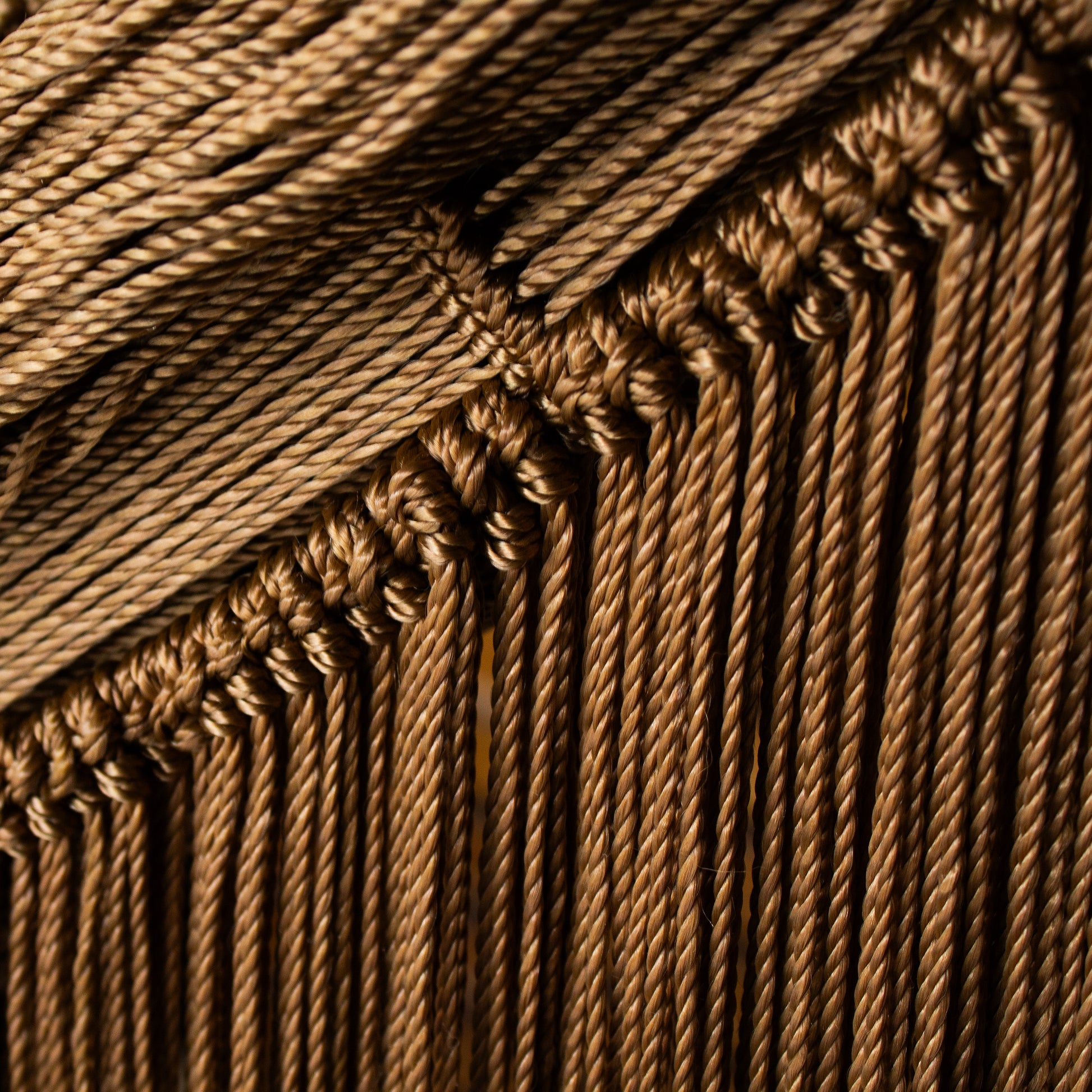 Hamaca Fashion con Flecos Cobre Nylon Estándar