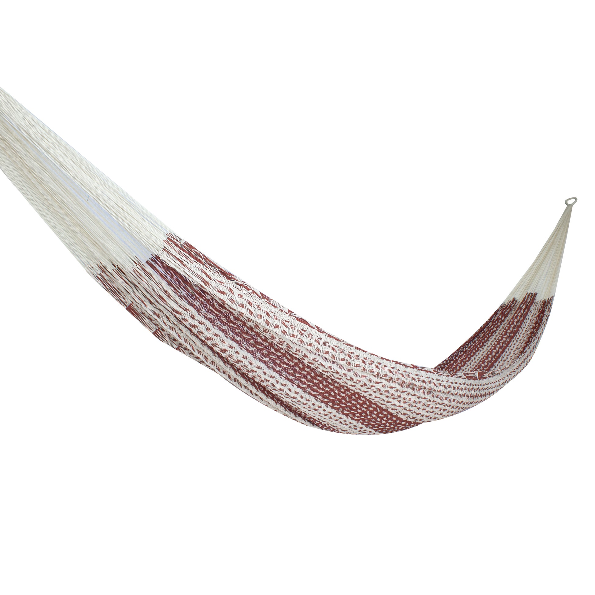 Hamaca Tradicional de Algodón Rojo vino-natural Matrimonial