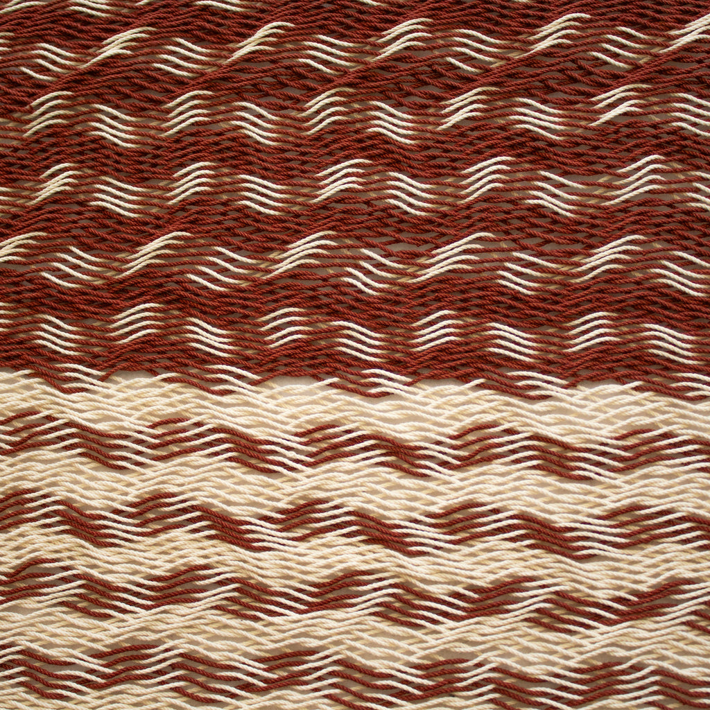 Hamaca Tradicional de Algodón Rojo vino-natural Matrimonial