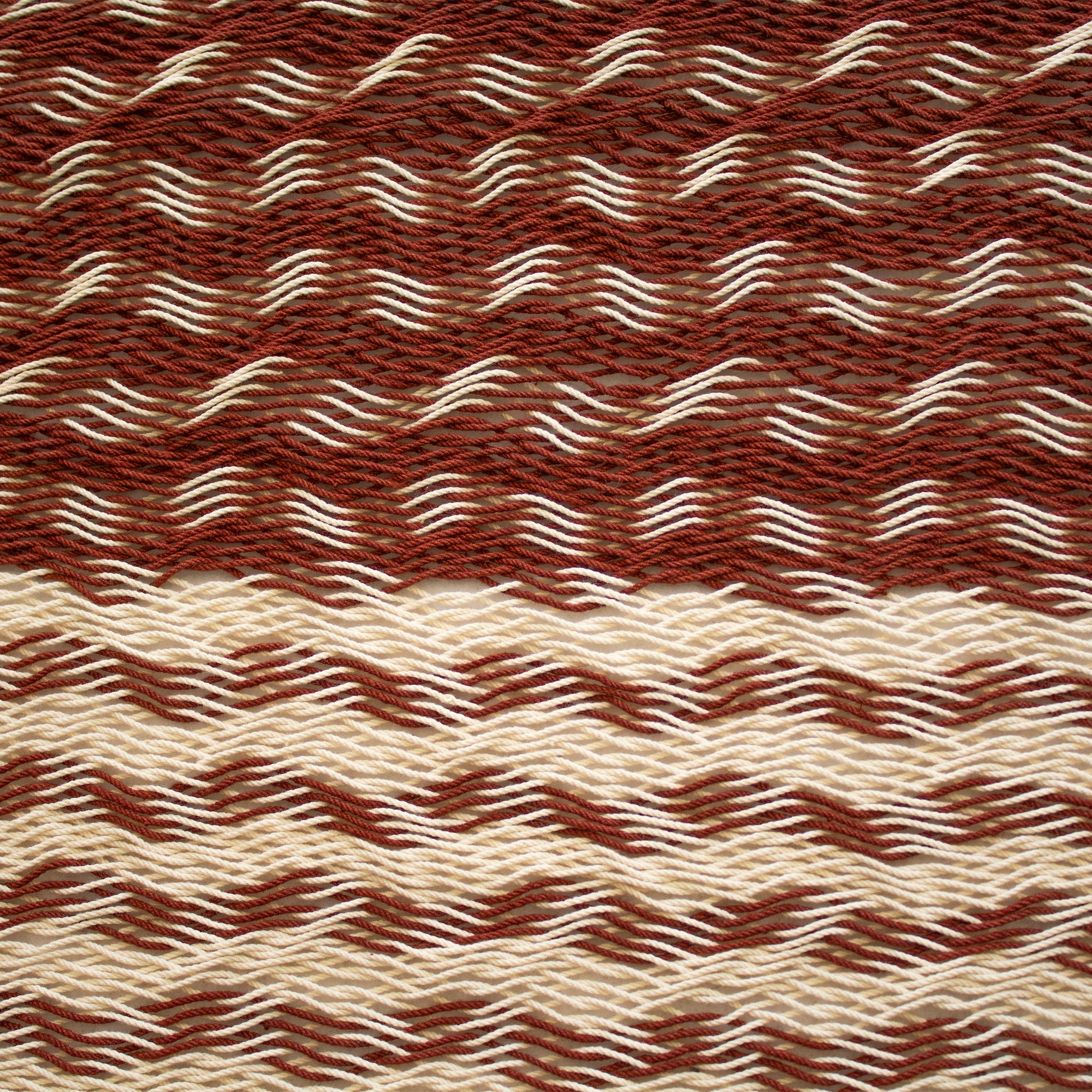 Hamaca Tradicional de Algodón Rojo vino-natural Matrimonial