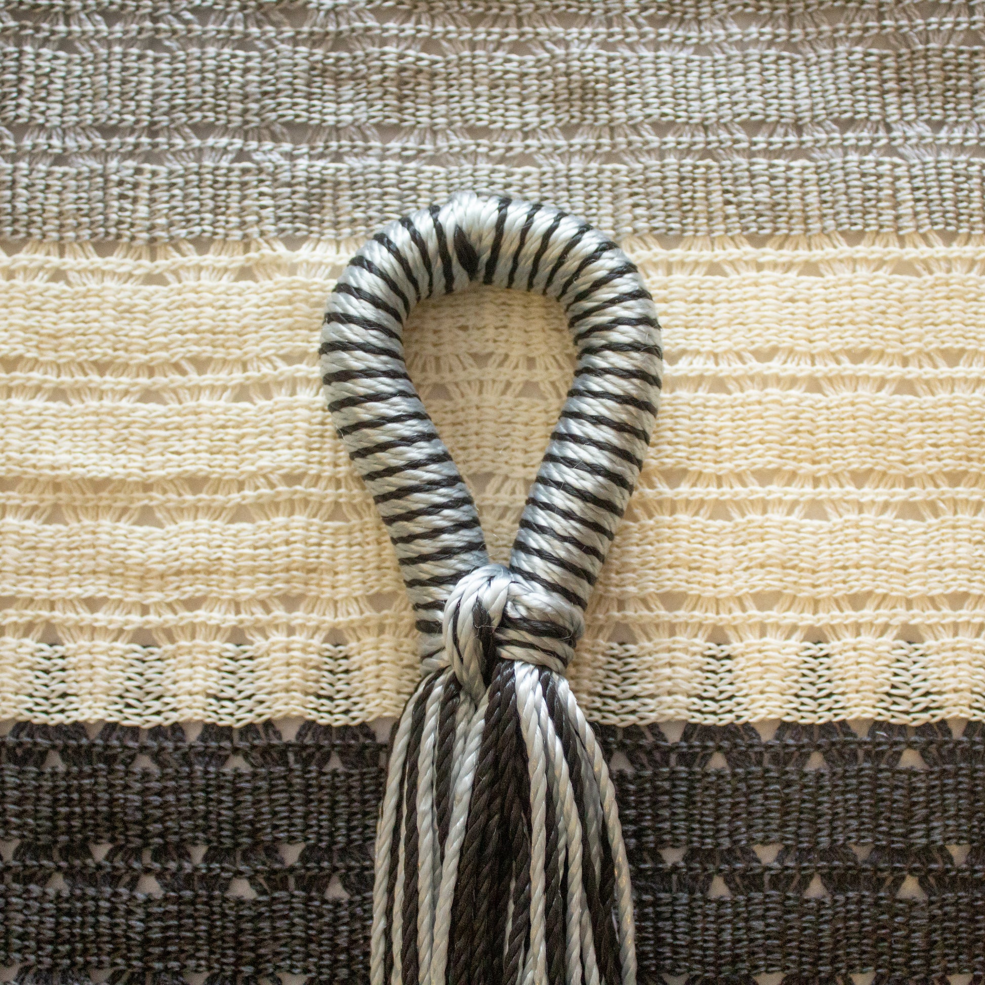 Hamaca de Tela Mixta Grises Chica