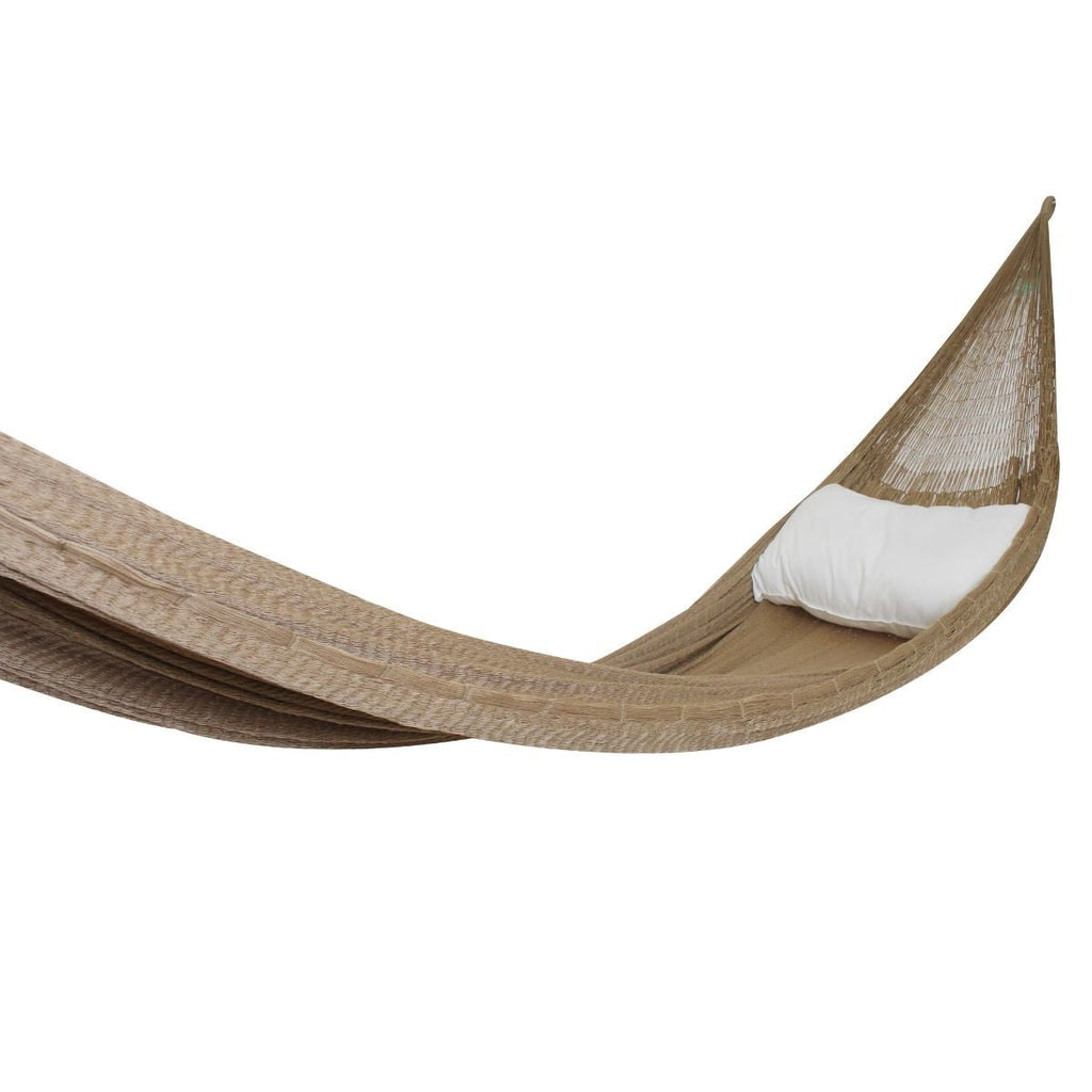 Hamaca Doble Tejido Bronce Nylon Matrimonial