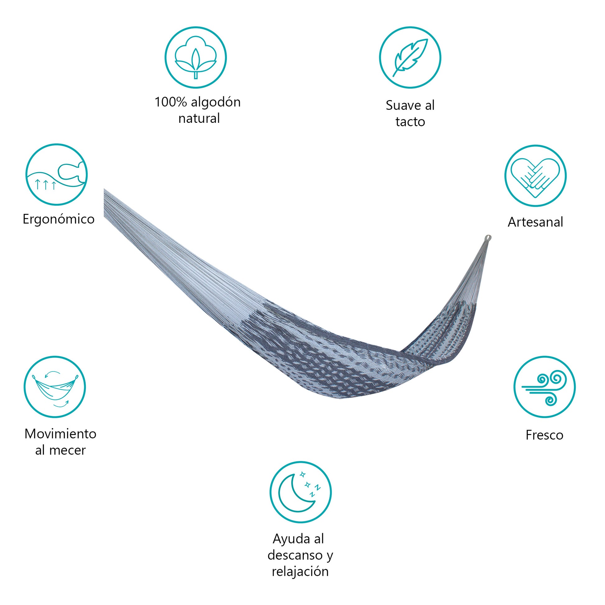 Hamaca Relax Grises Estándar