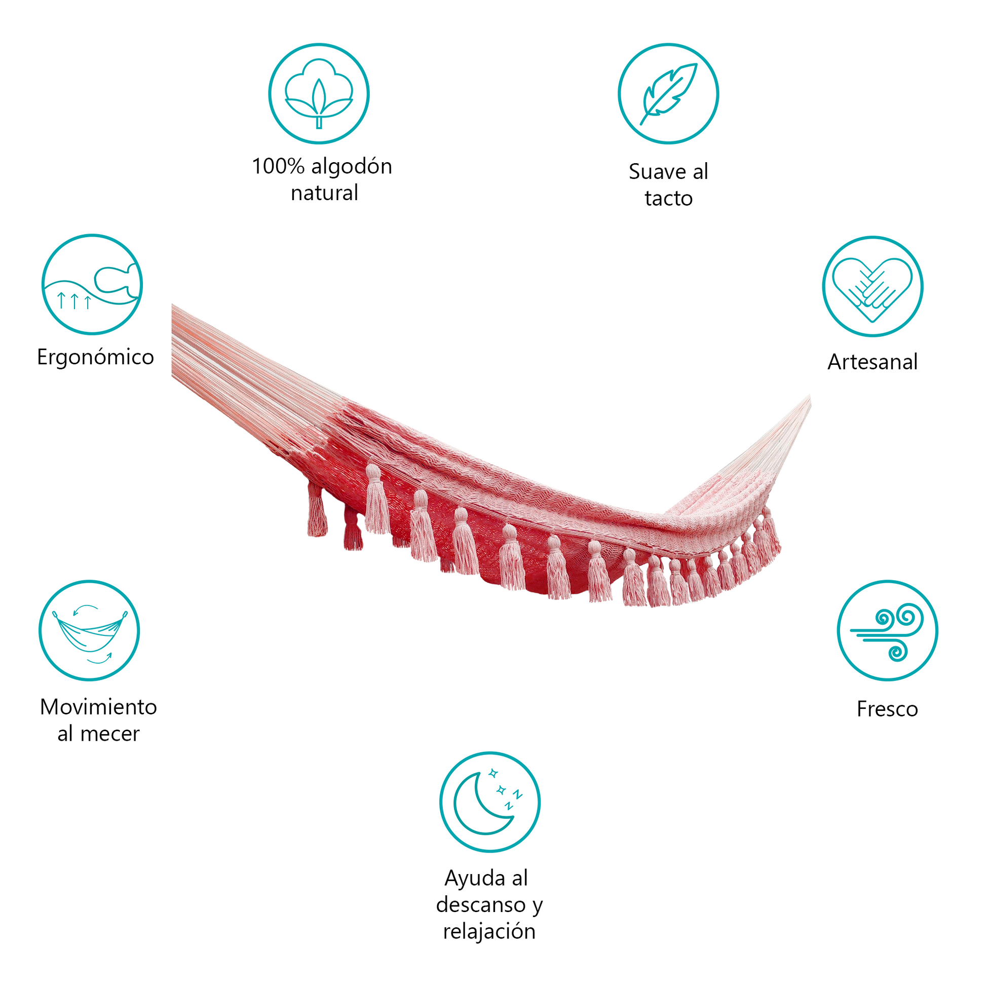 Hamaca Boho con Motas Chicas Estándar
